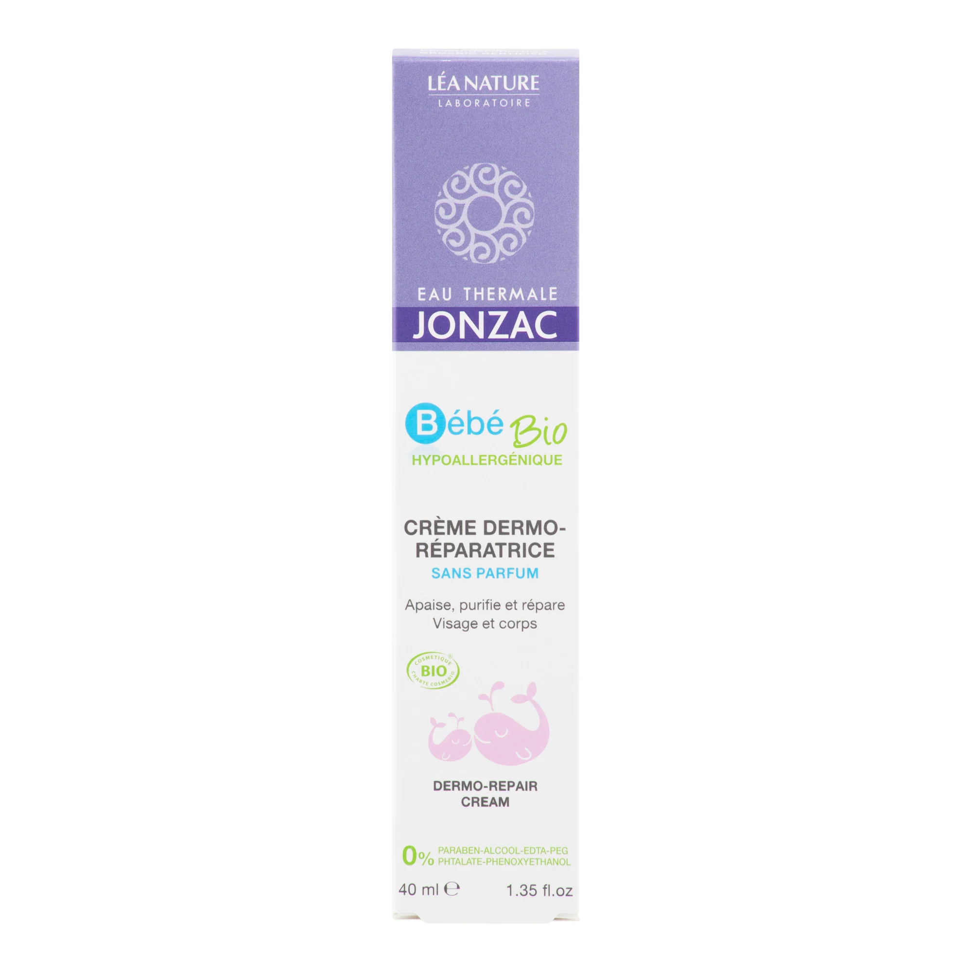 Krém dermo-regenerující dětský  BÉBÉ BIO 40 ml BIO   JONZAC - Image 2