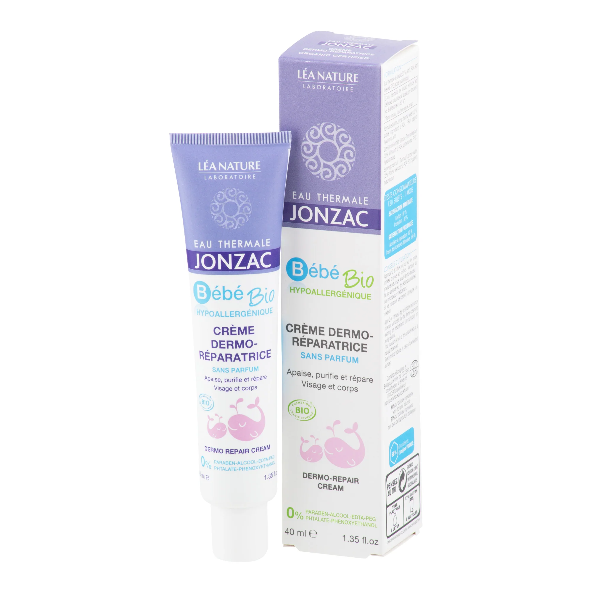 Krém dermo-regenerující dětský  BÉBÉ BIO 40 ml BIO   JONZAC - Image 3