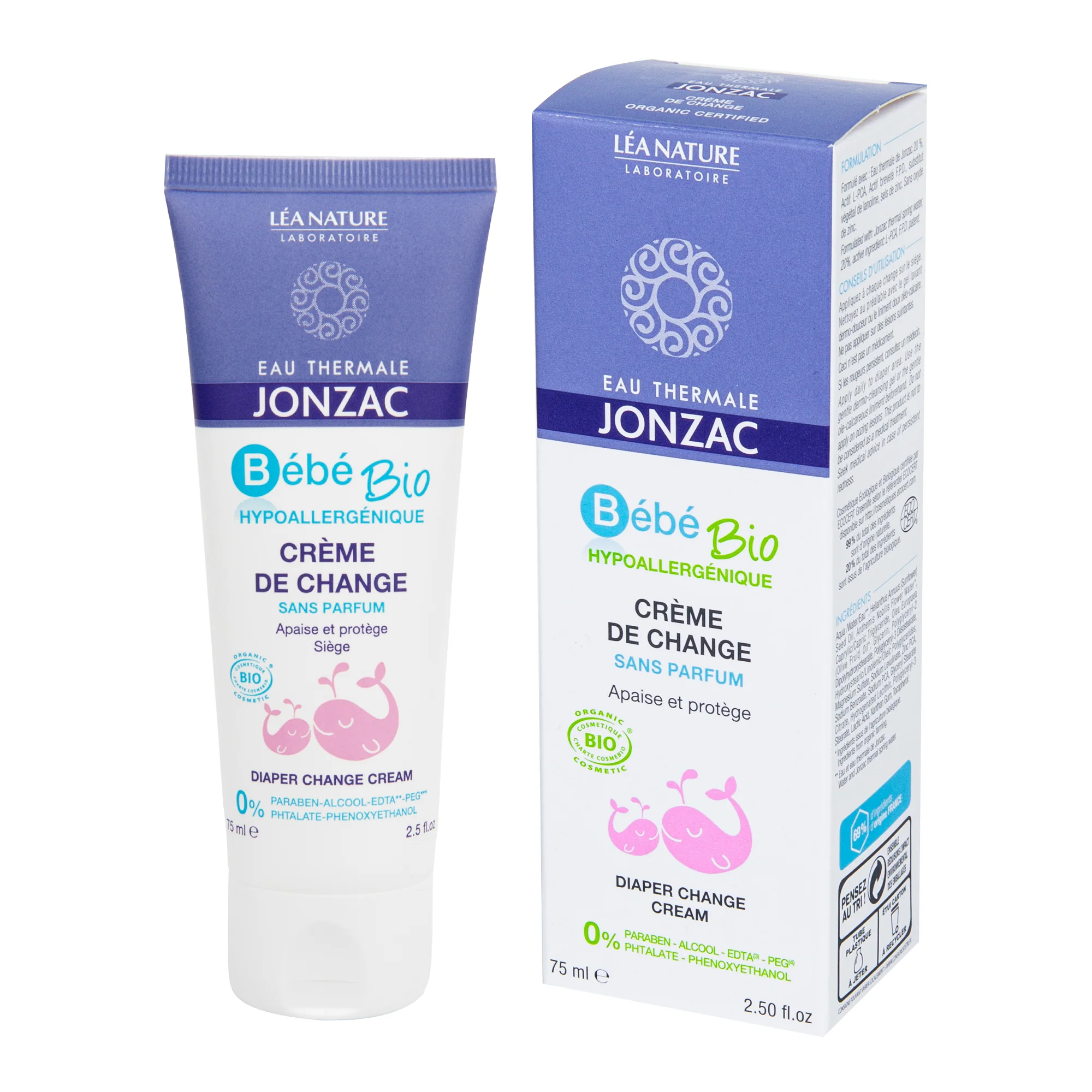 Krém na přebalování  BÉBÉ BIO 75 ml   JONZAC - Image 3