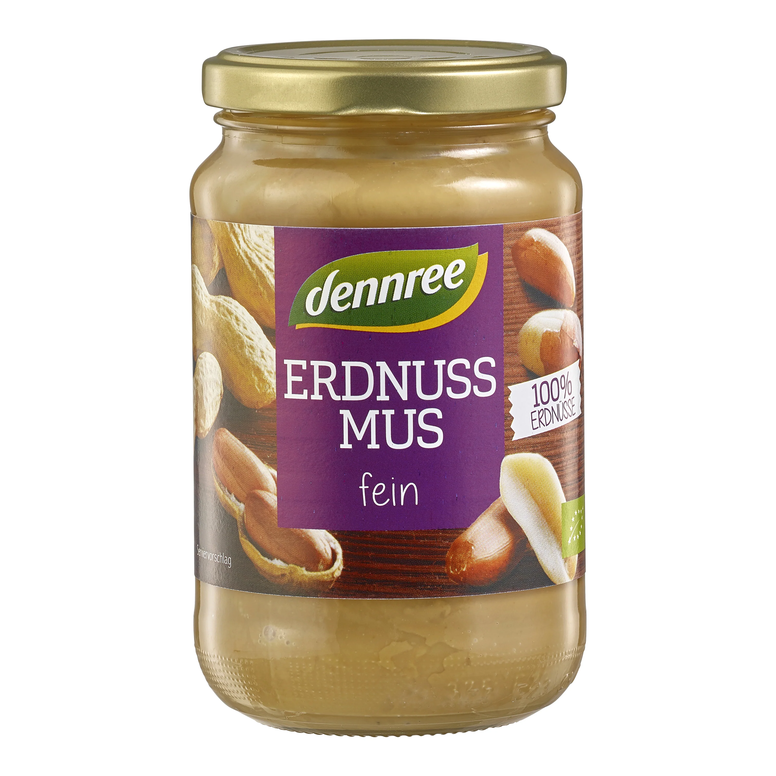 Dennree Krém z pražených arašídů jemný BIO (350 g)