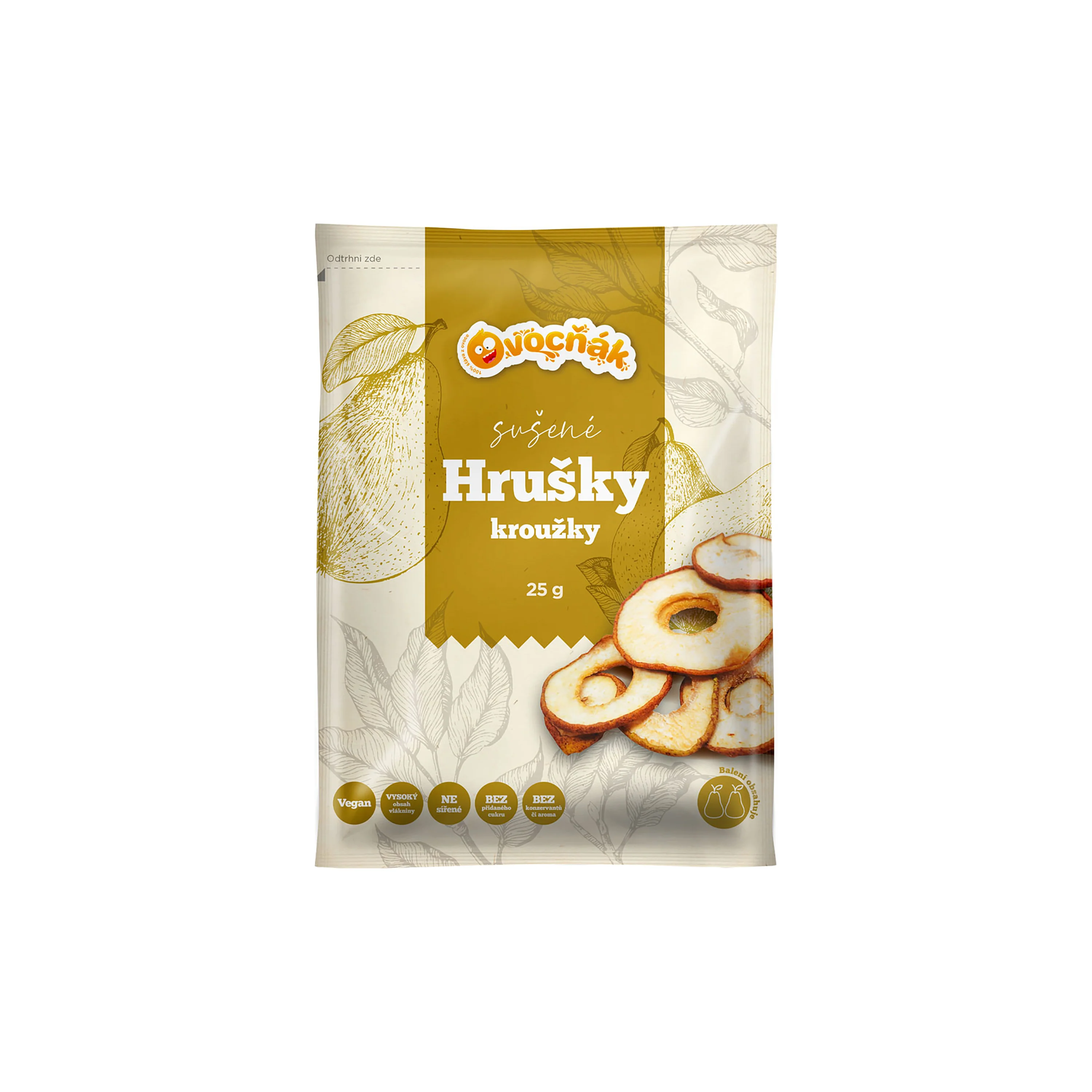 Ovocňák Kroužky sušené hruškové (40 g)