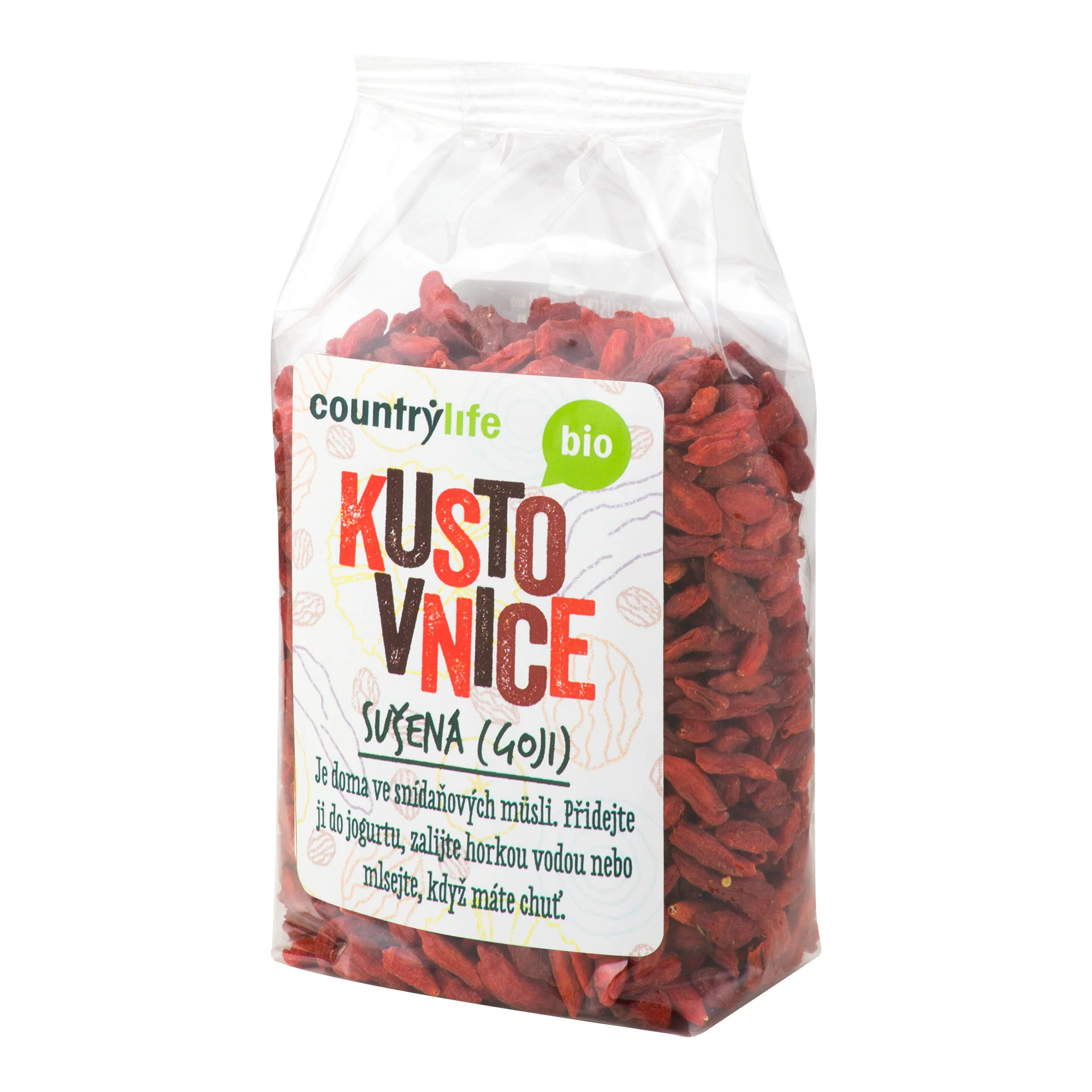 Kustovnice cizí sušená - goji 250 g BIO   COUNTRY LIFE - Image 2
