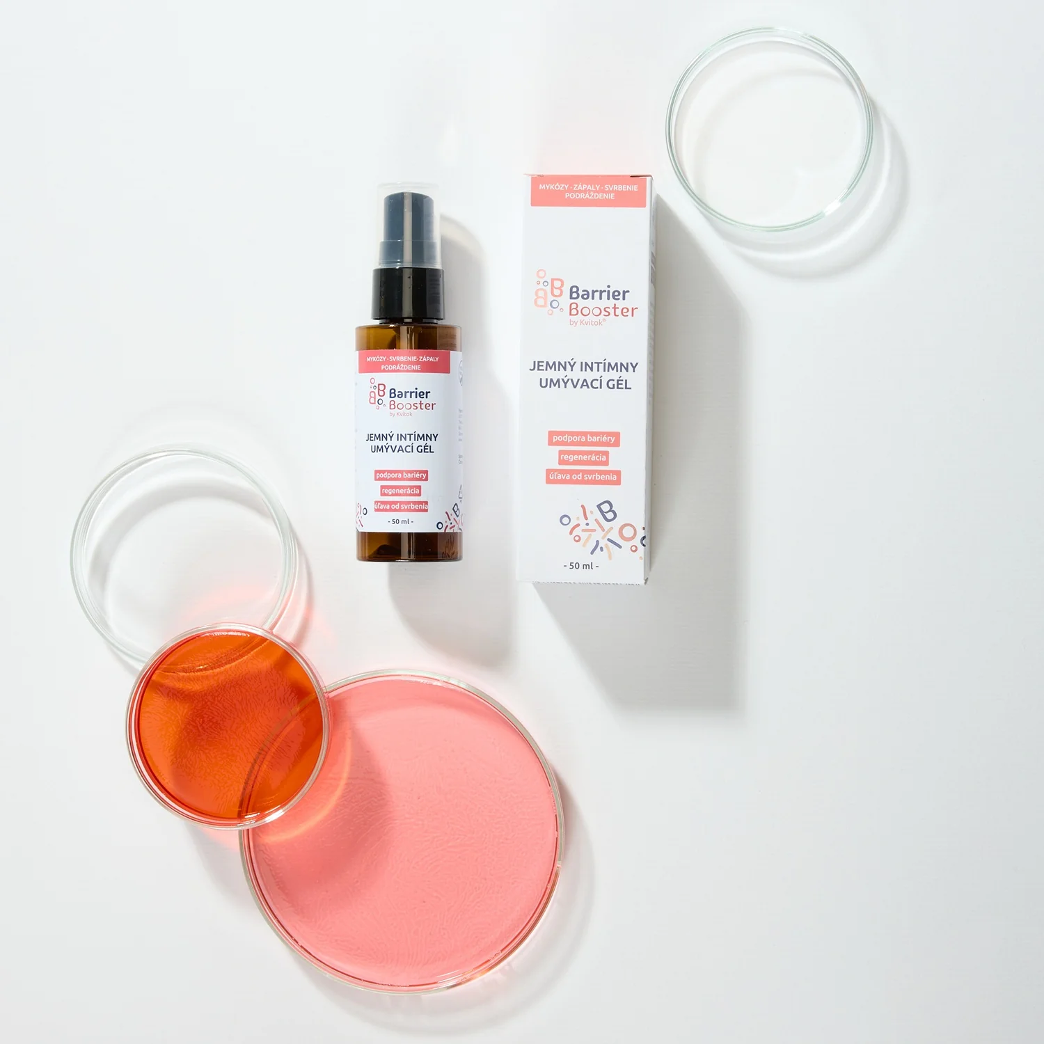 Kvitok Barrier Booster Jemný intimní mycí gel (50 ml) - Image 2