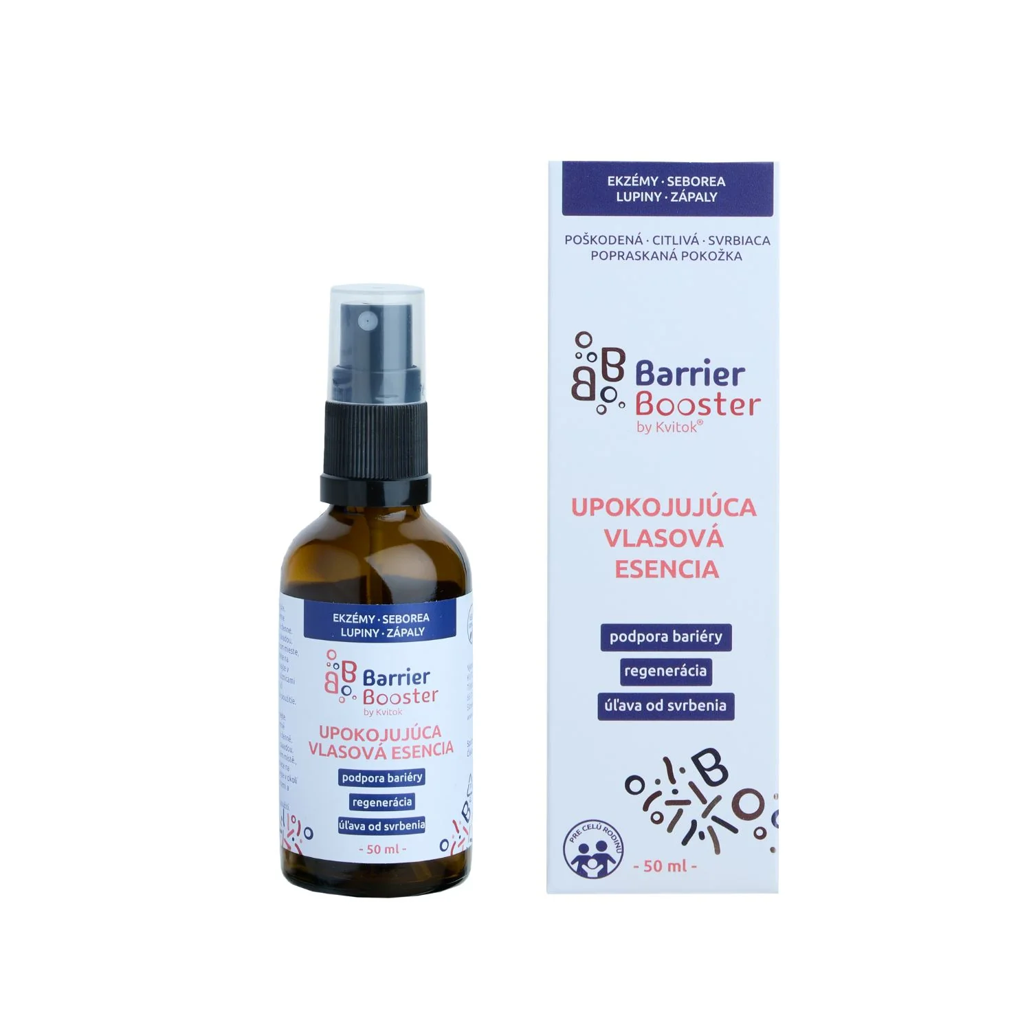 Kvitok Barrier Booster Zklidňující vlasová esence (50 ml)