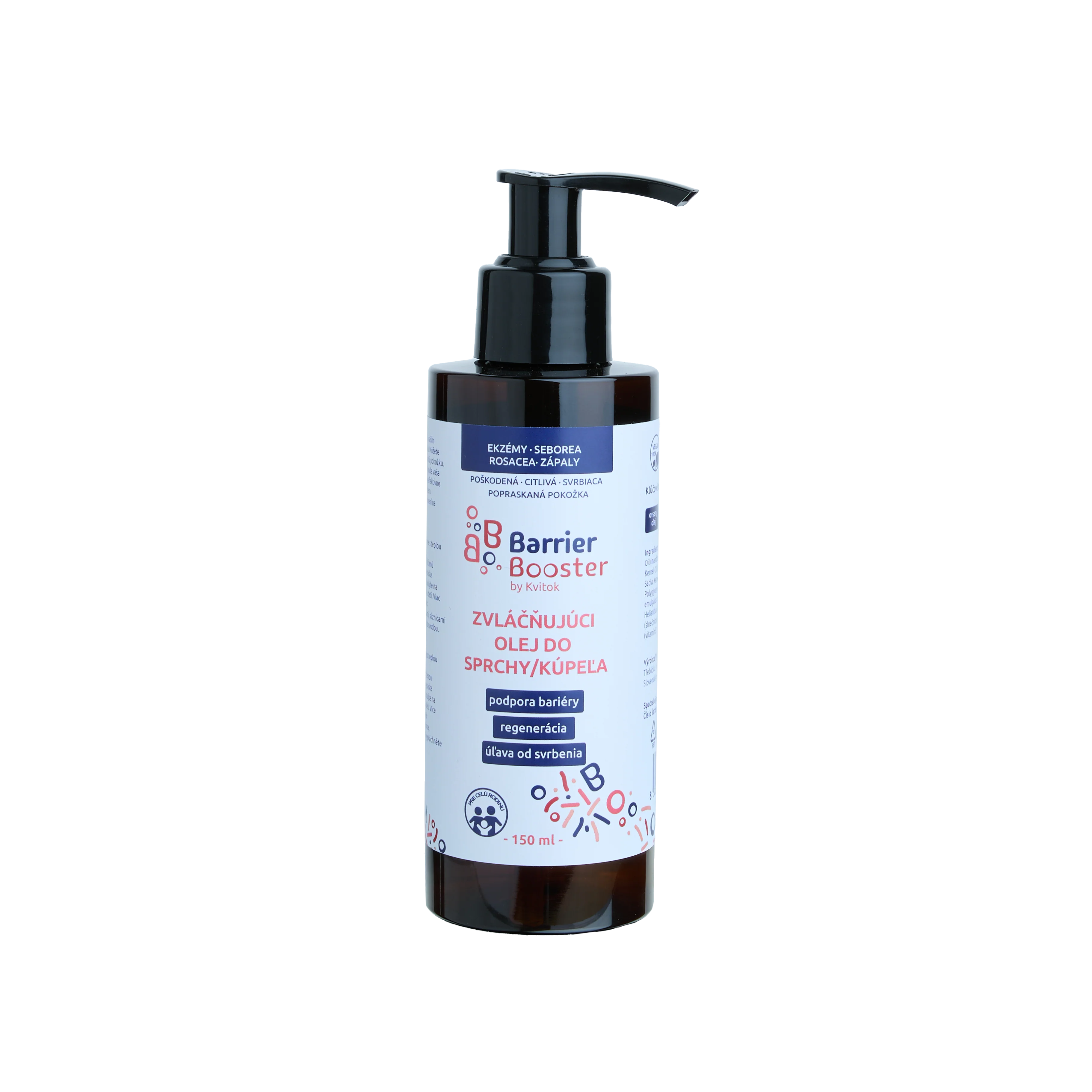 Kvitok Barrier Booster Zvláčňující olej do sprchy a koupele (150 ml)