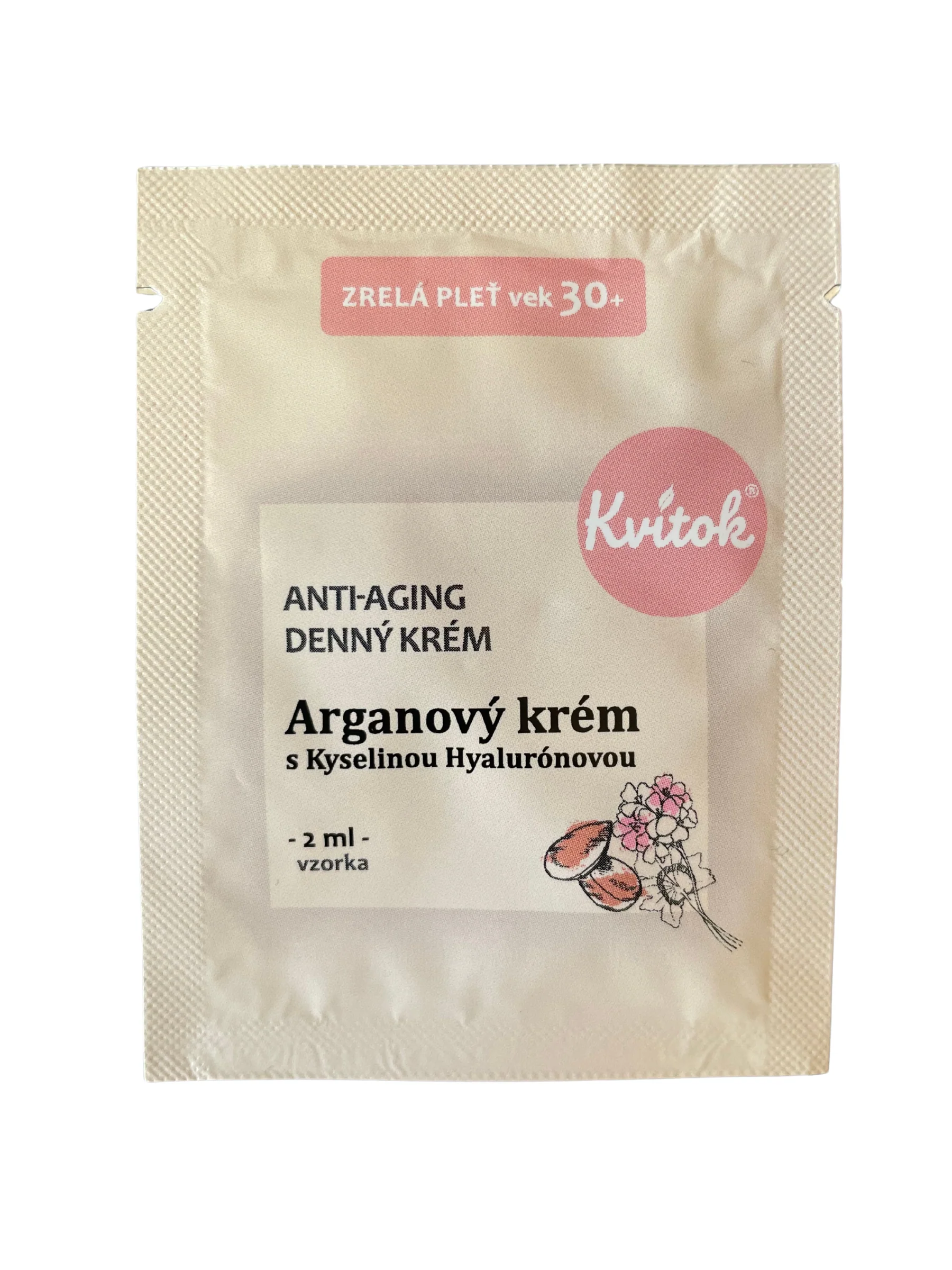 Kvitok Denní arganový krém pro zralou pleť 30+ - vzorek (2 ml)
