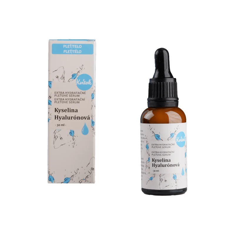 Kvitok Hydratační pleťové sérum - Kyselina hyaluronová - vzorek (2 ml) - Image 8