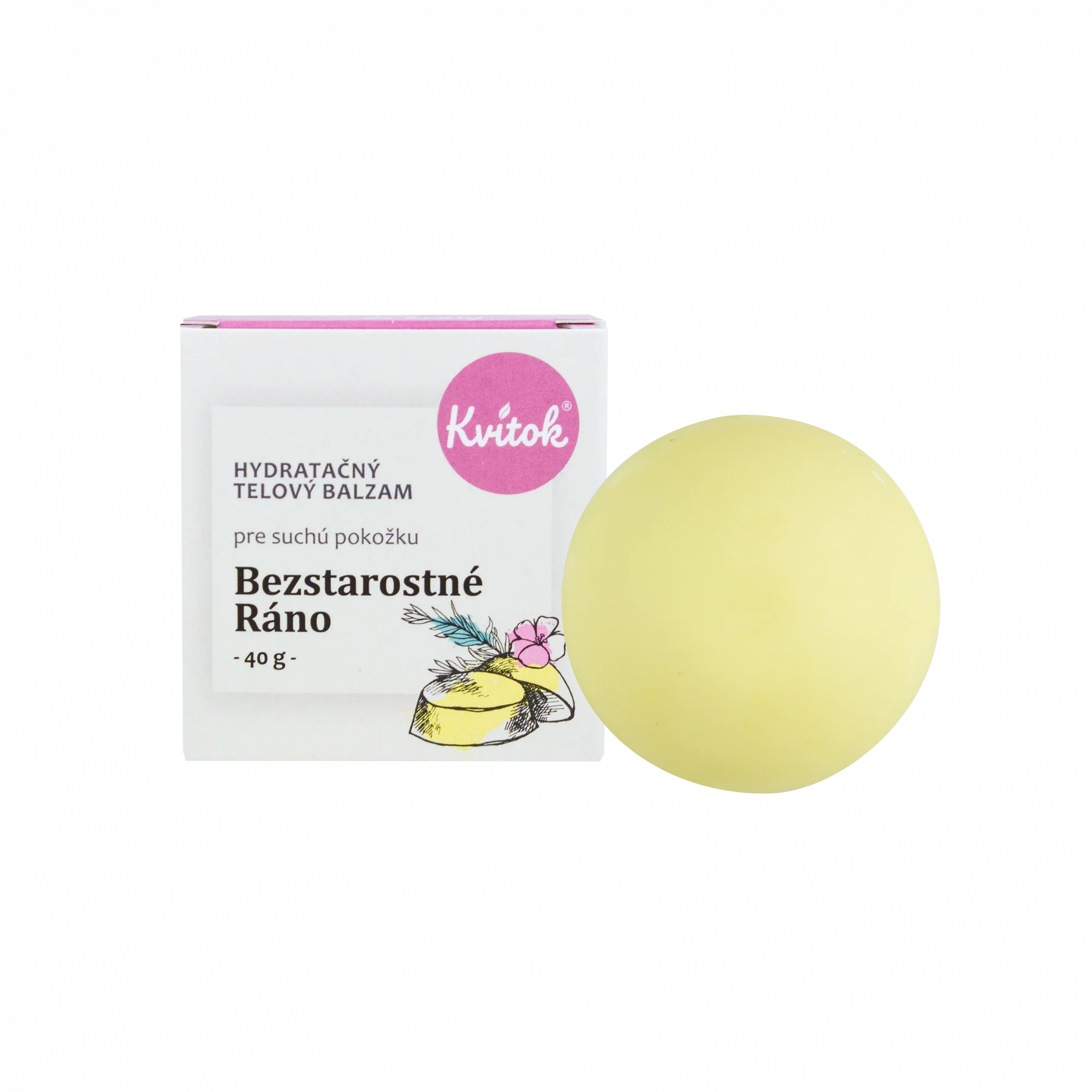 Kvitok Hydratační tělový balzám Bezstarostné ráno (40 g)