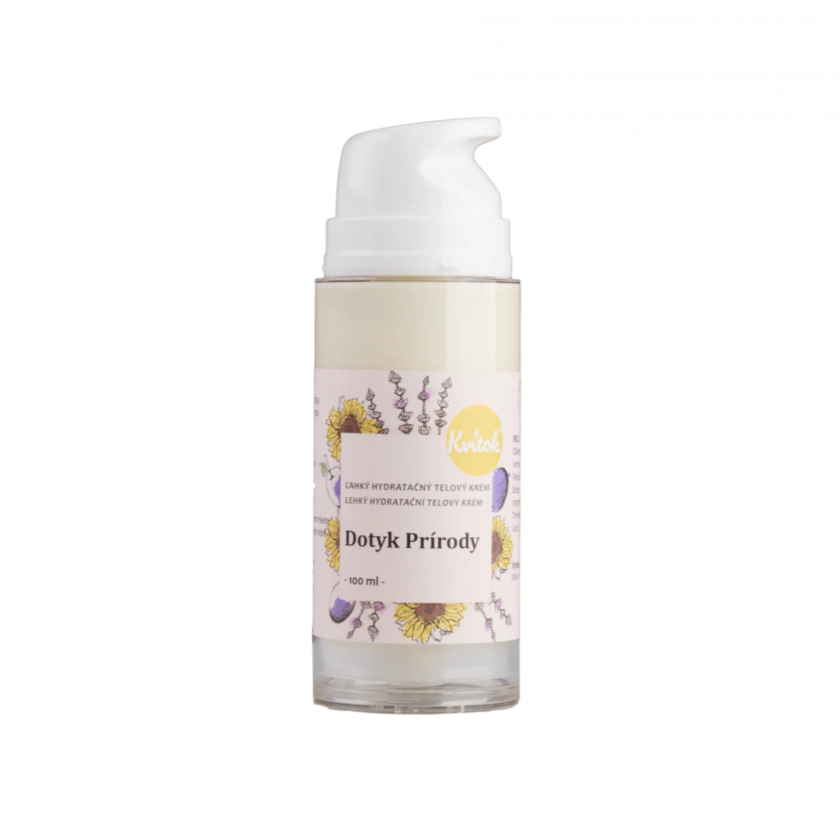 Kvitok Hydratační tělový krém Dotek přírody - lehký - vzorek (5 ml) - Image 2