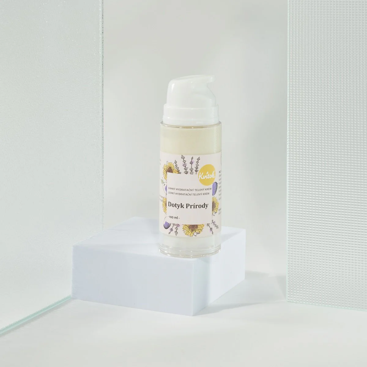 Kvitok Hydratační tělový krém Dotek přírody - lehký - vzorek (5 ml) - Image 3