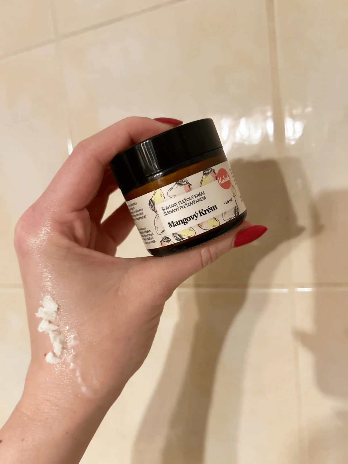 Kvitok Mangový krém pro citlivou a suchou pleť (60 ml) - Image 4