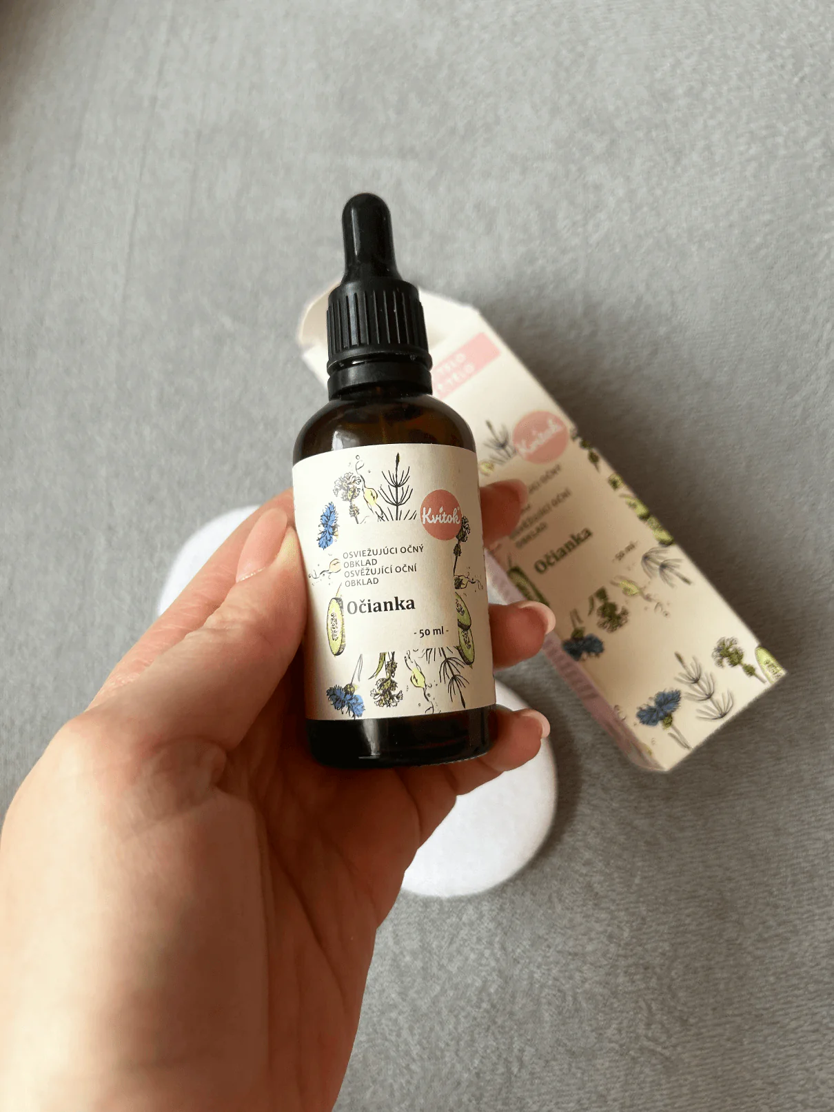 Kvitok Osvěžující obklad na oči Očianka (50 ml) - Image 3