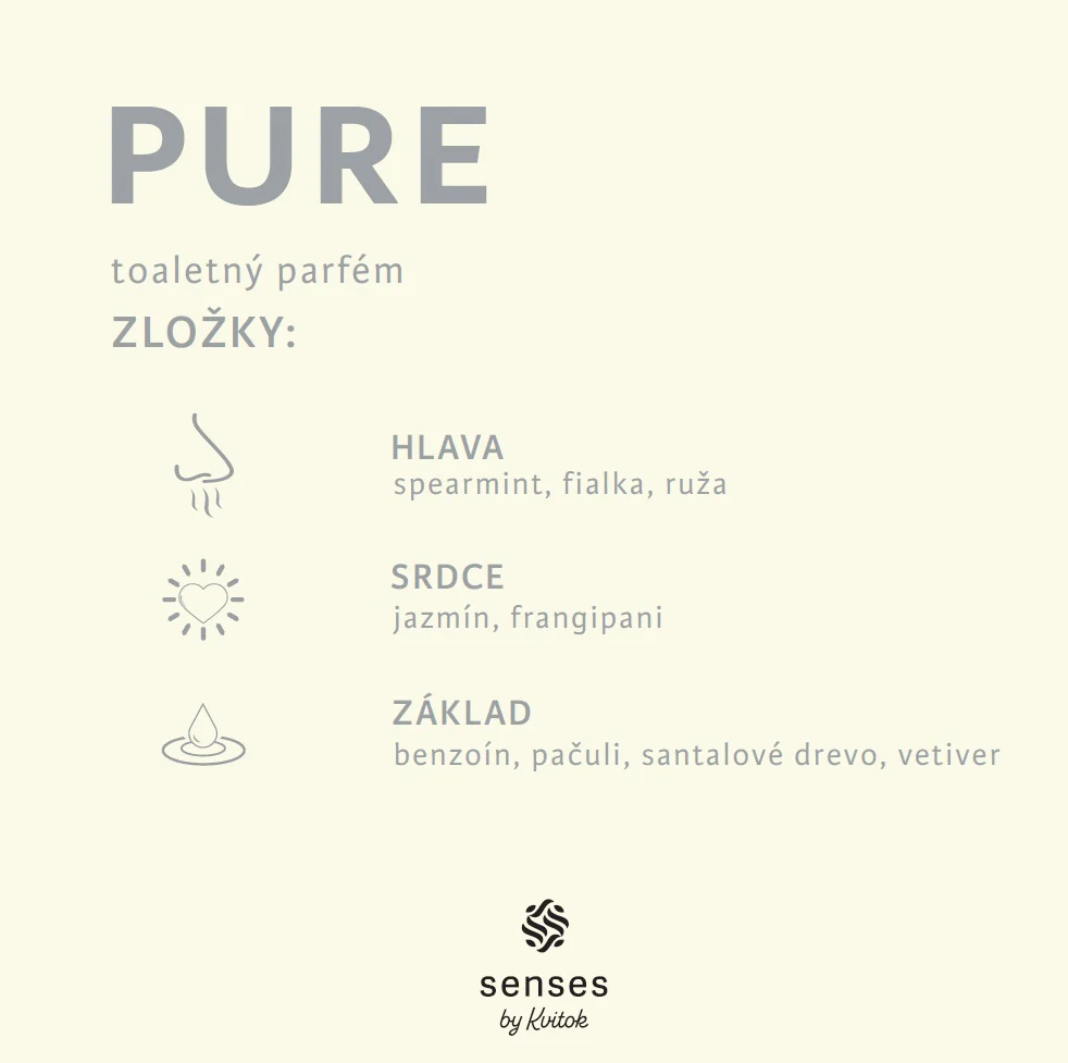 Kvitok Senses Toaletní parfém Pure - vzorek (2 ml) - Image 2