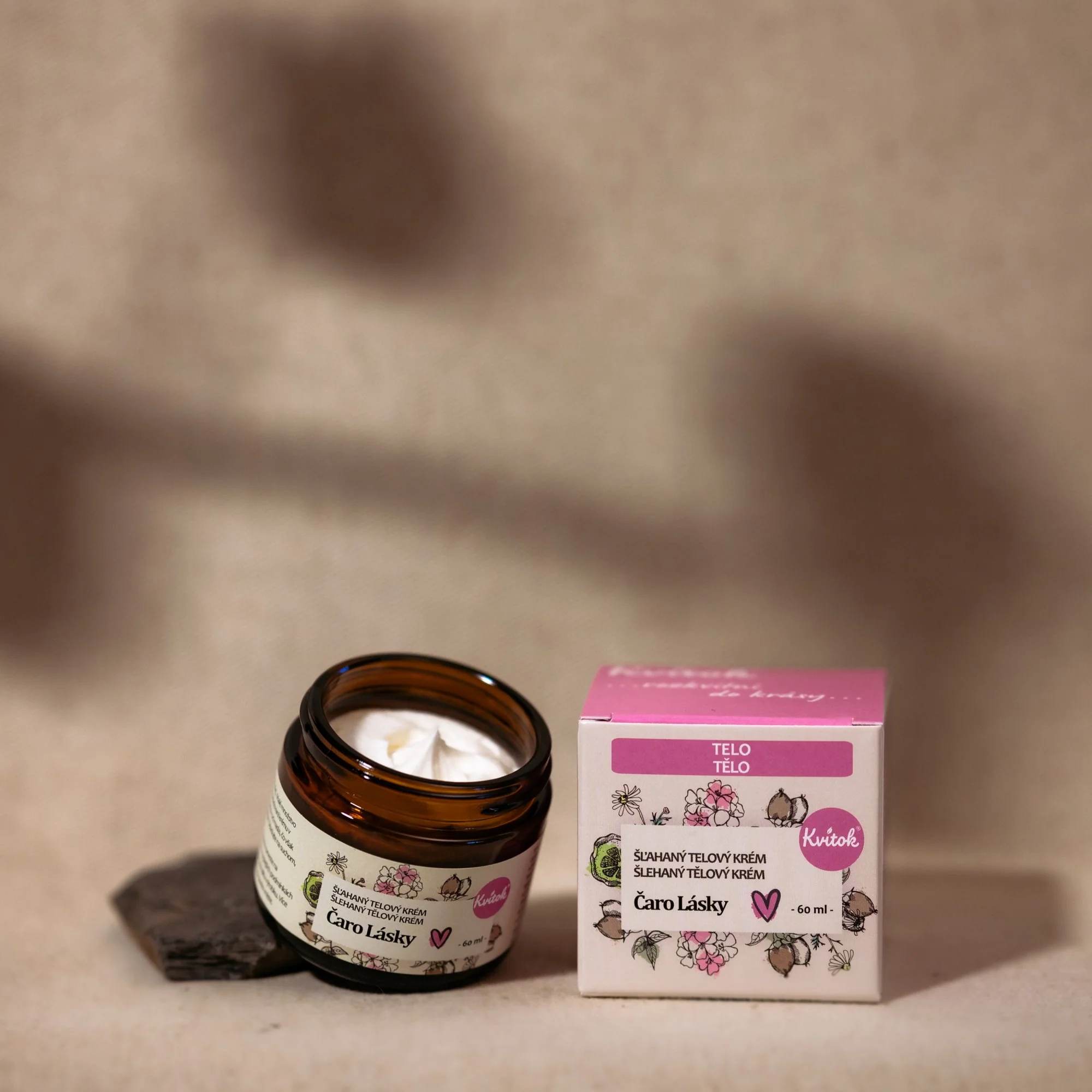 Kvitok Šlehaný tělový krém Kouzlo lásky (60 ml) - Image 3