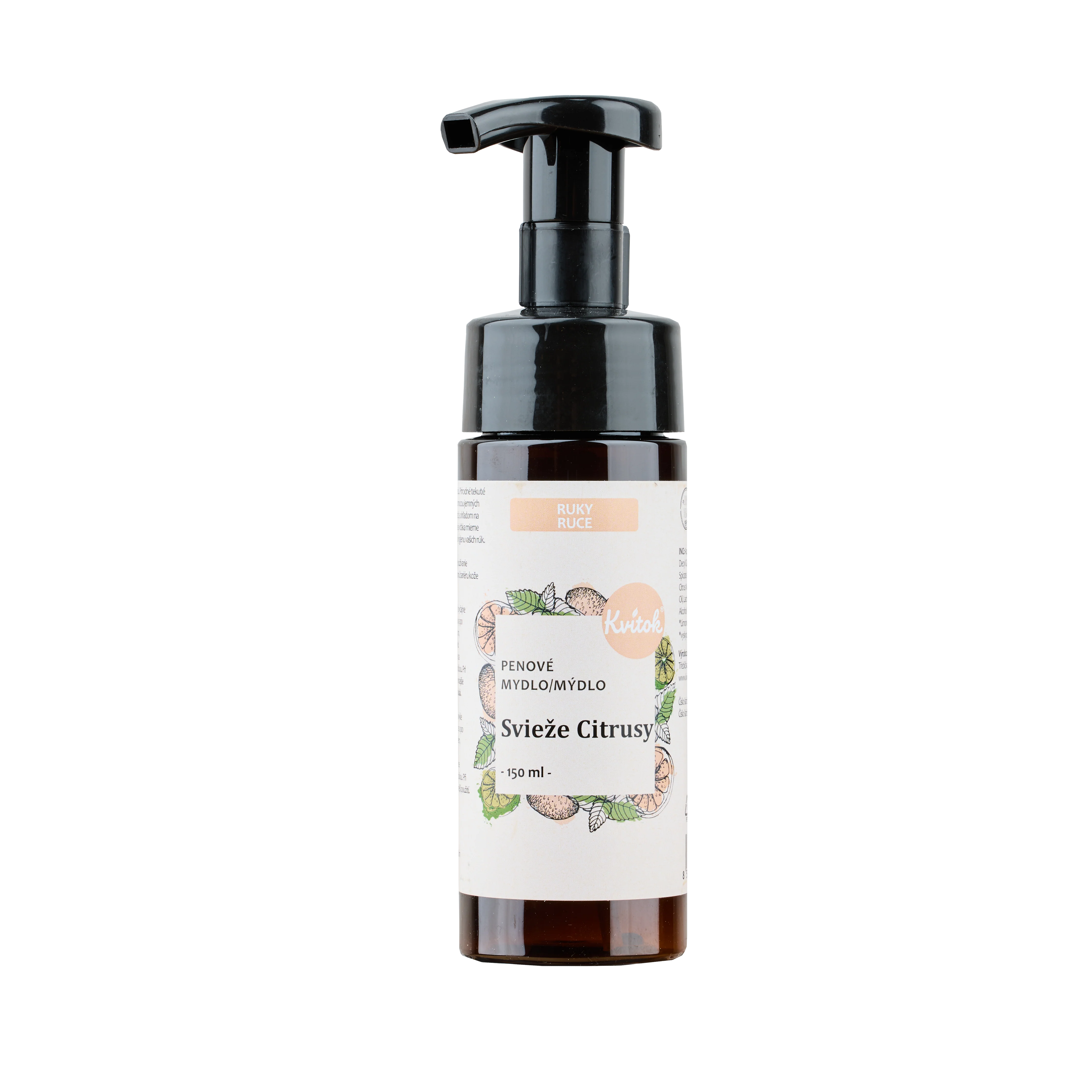 Kvitok Tekuté pěnové mýdlo Svěží citrusy (150 ml)