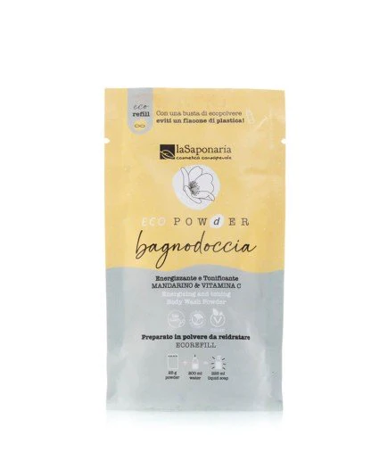 laSaponaria Energizující sprchový gel v prášku - mandarinka a vitamin C (25 g)