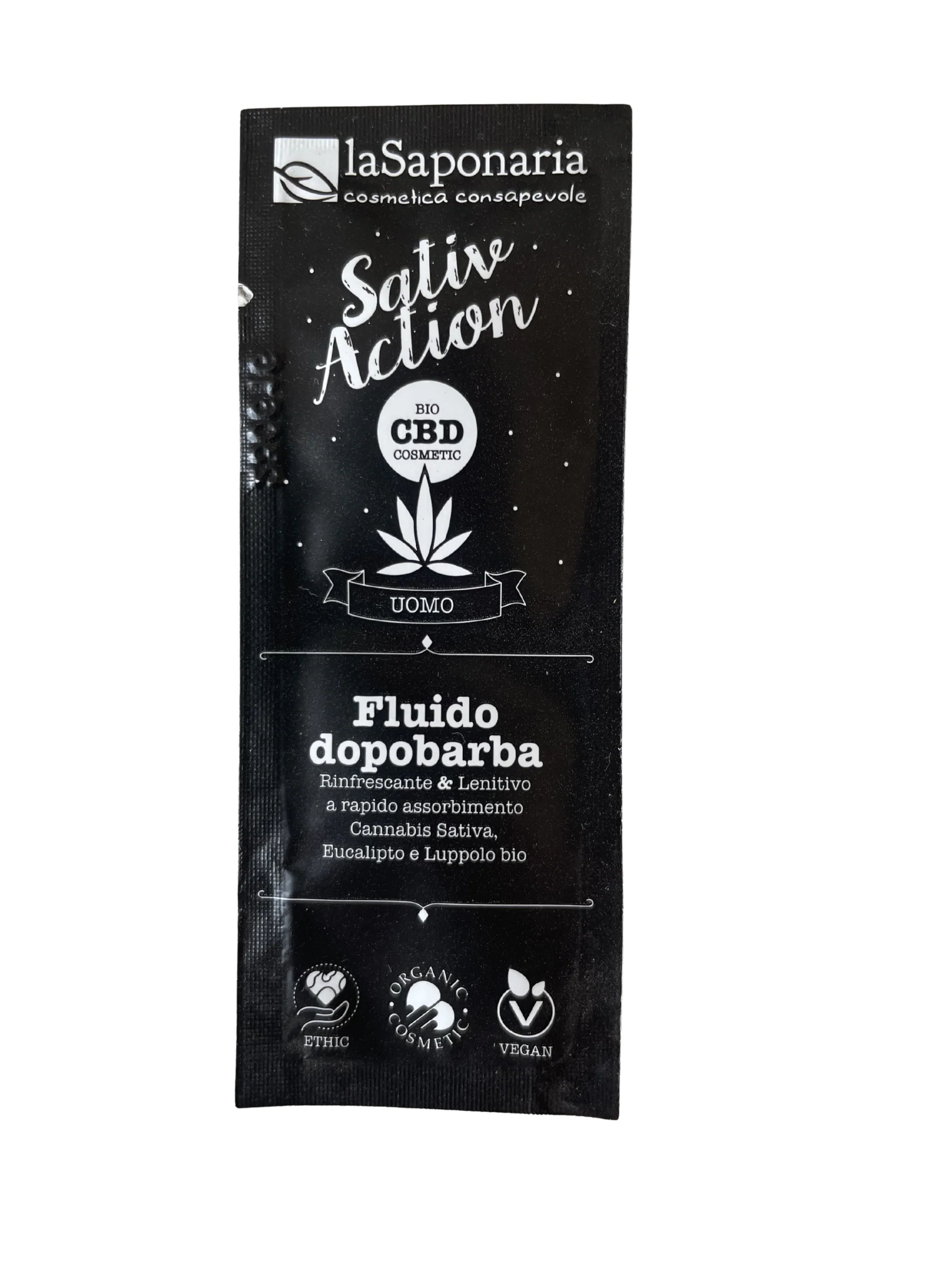 laSaponaria Pánský gel po holení s konopím BIO - vzorek (3 ml)