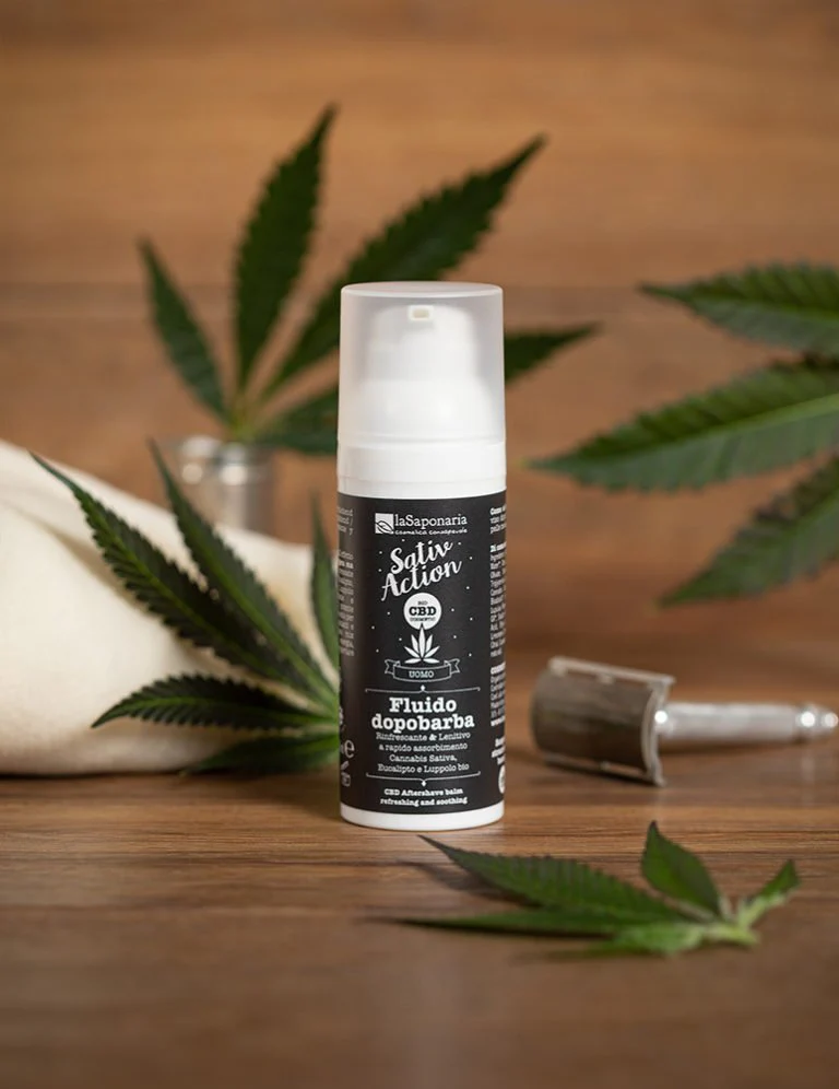 laSaponaria Pánský gel po holení s konopím BIO - vzorek (3 ml) - Image 3