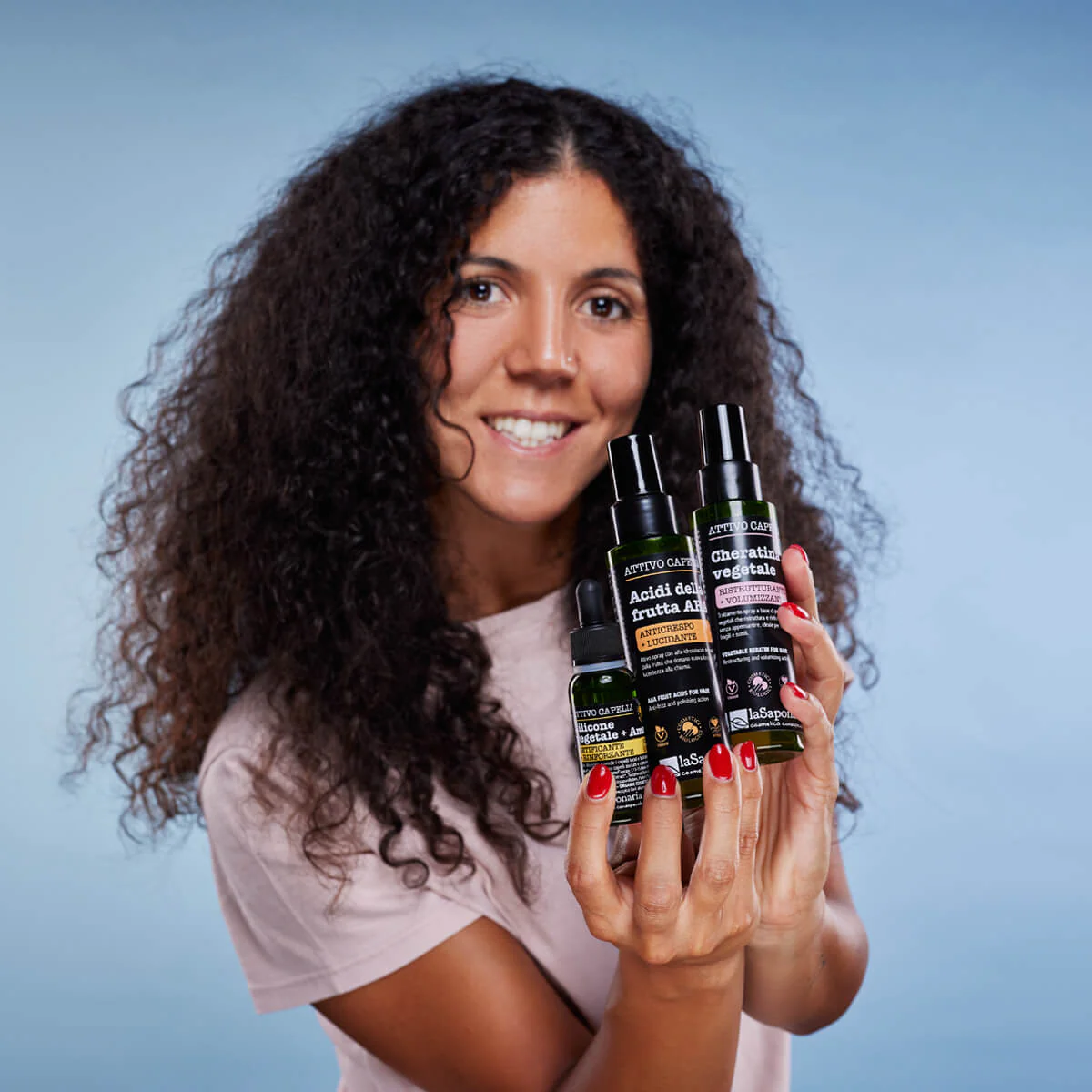 laSaponaria Rostlinný silikon + Amla - suchý olej na vlasy (30 ml) - Image 4