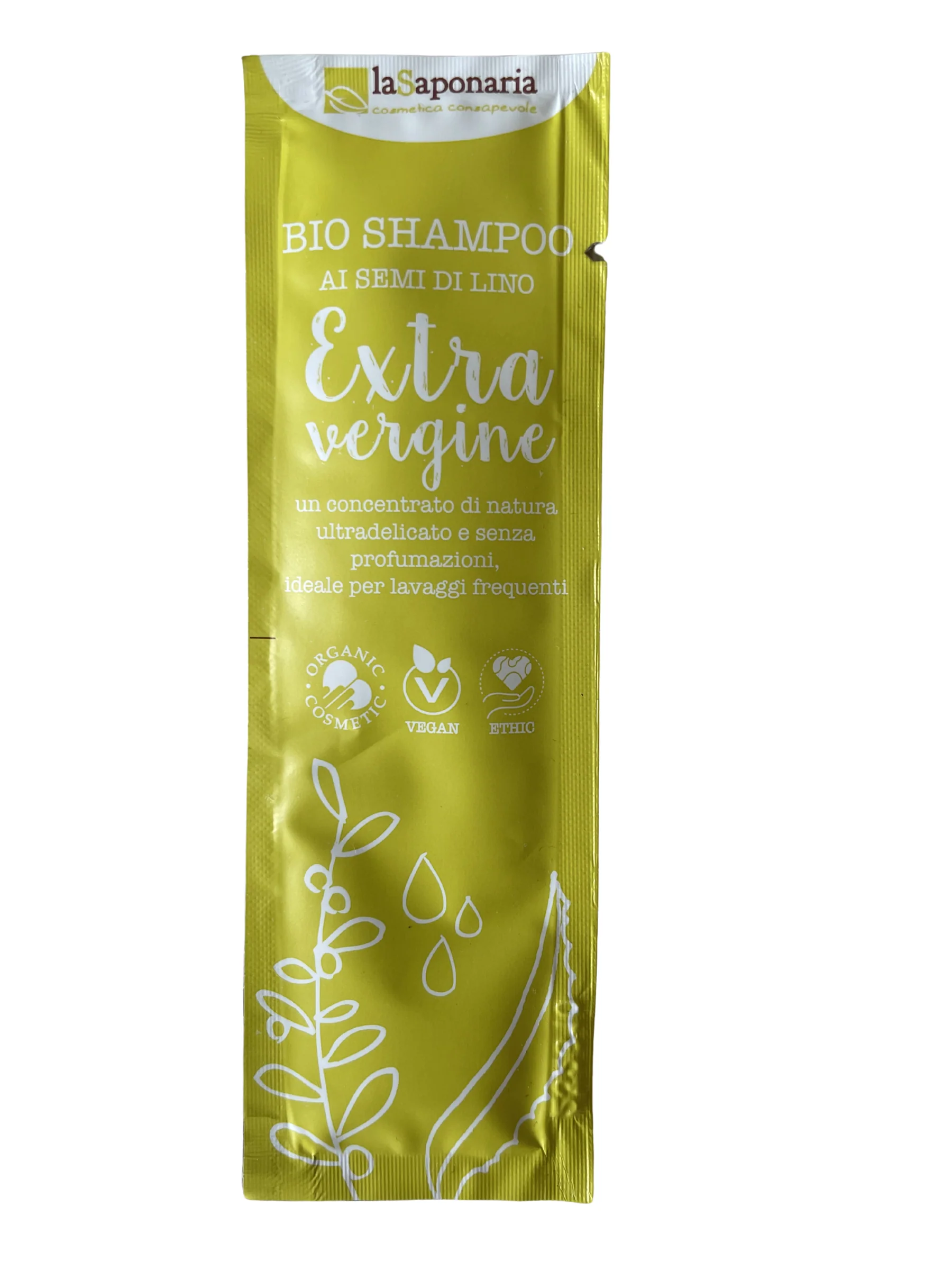 laSaponaria Šampon s extra panenským olivovým olejem BIO - vzorek (8 ml)