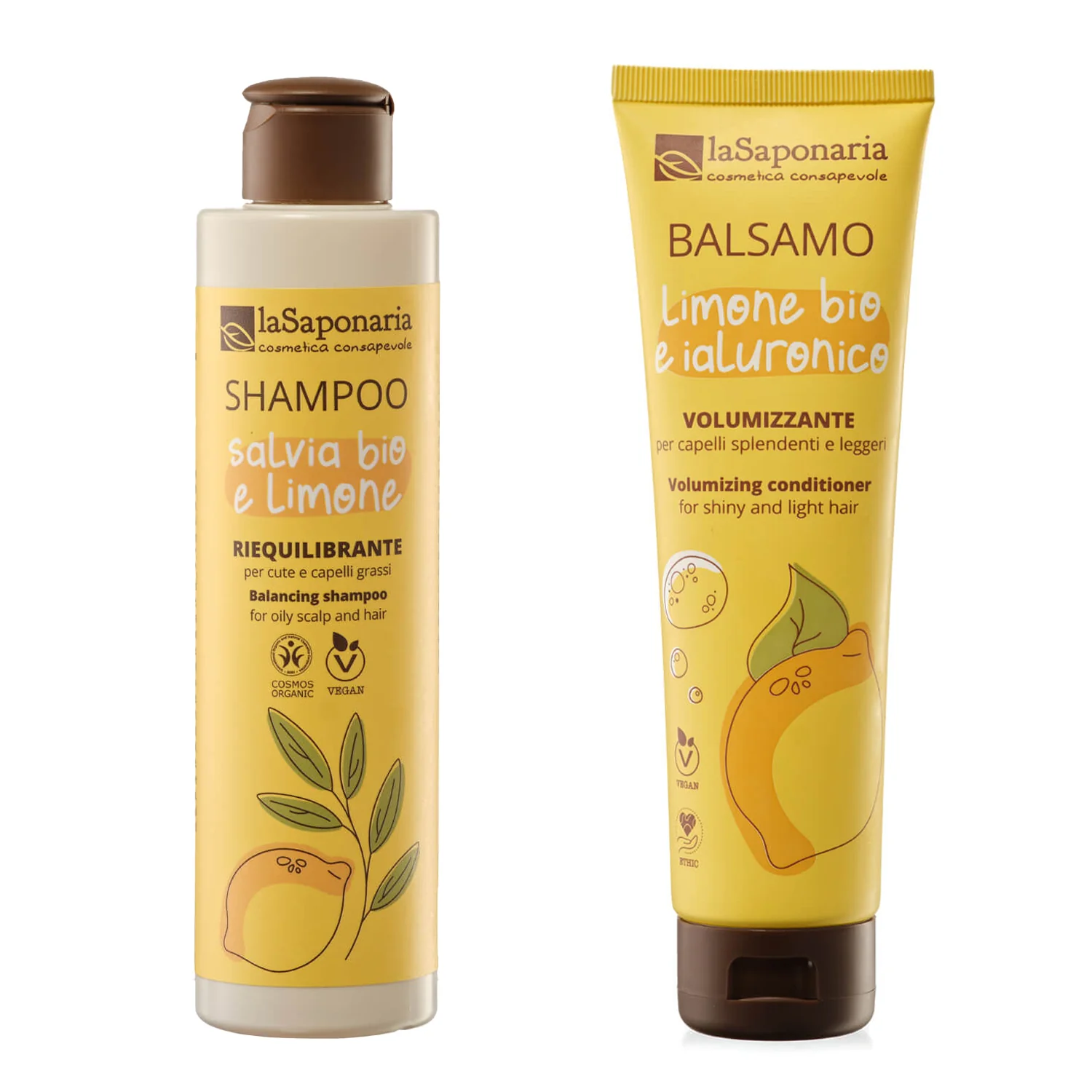 laSaponaria Šampon se šalvějí a citrónem BIO (200 ml) - Image 2