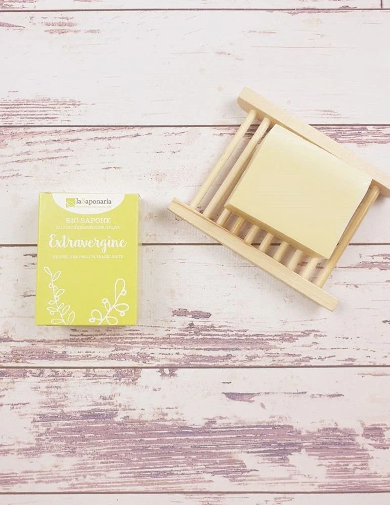 laSaponaria Tuhé olivové mýdlo BIO - Neutrální (100 g) - Image 2