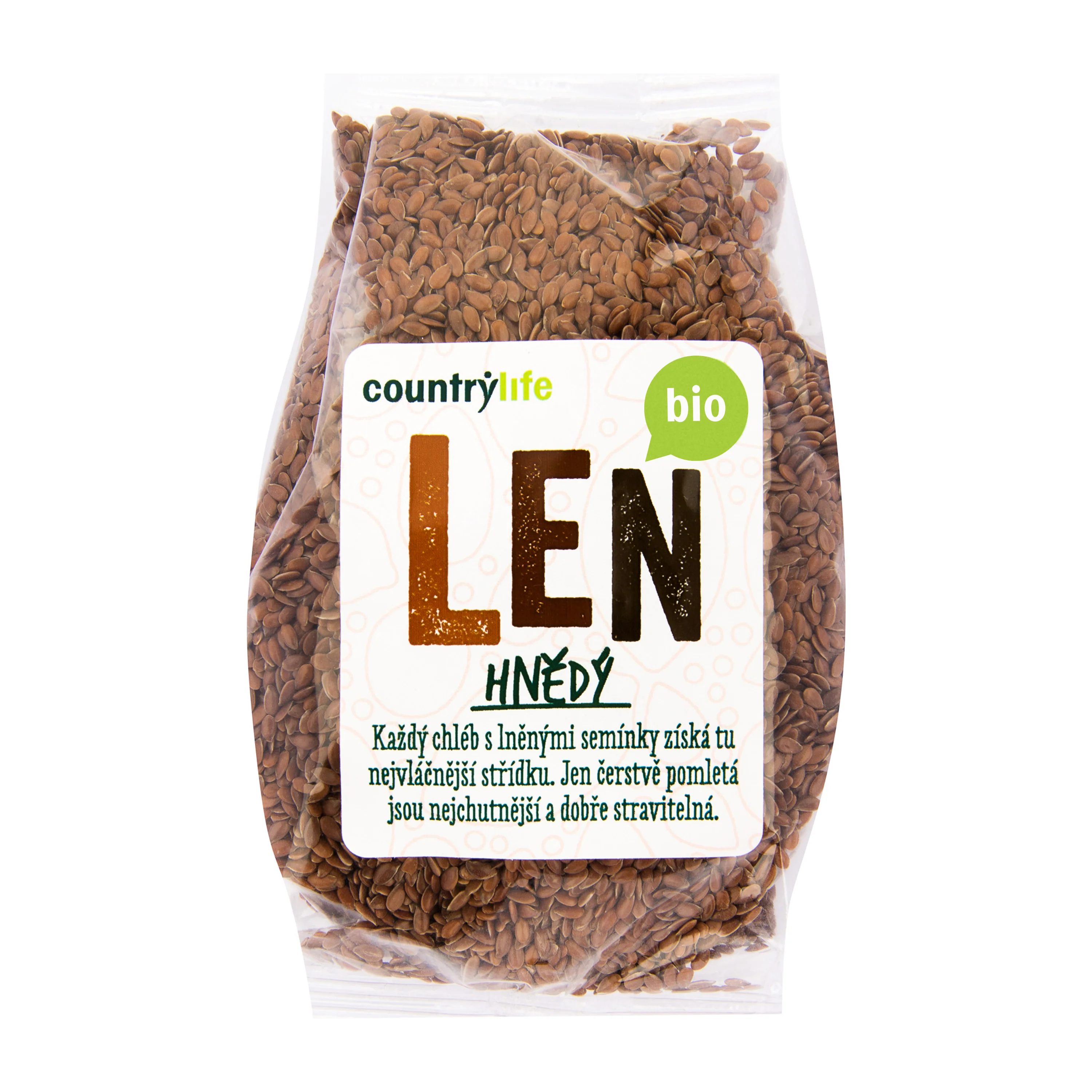 Len hnědý 300 g BIO   COUNTRY LIFE
