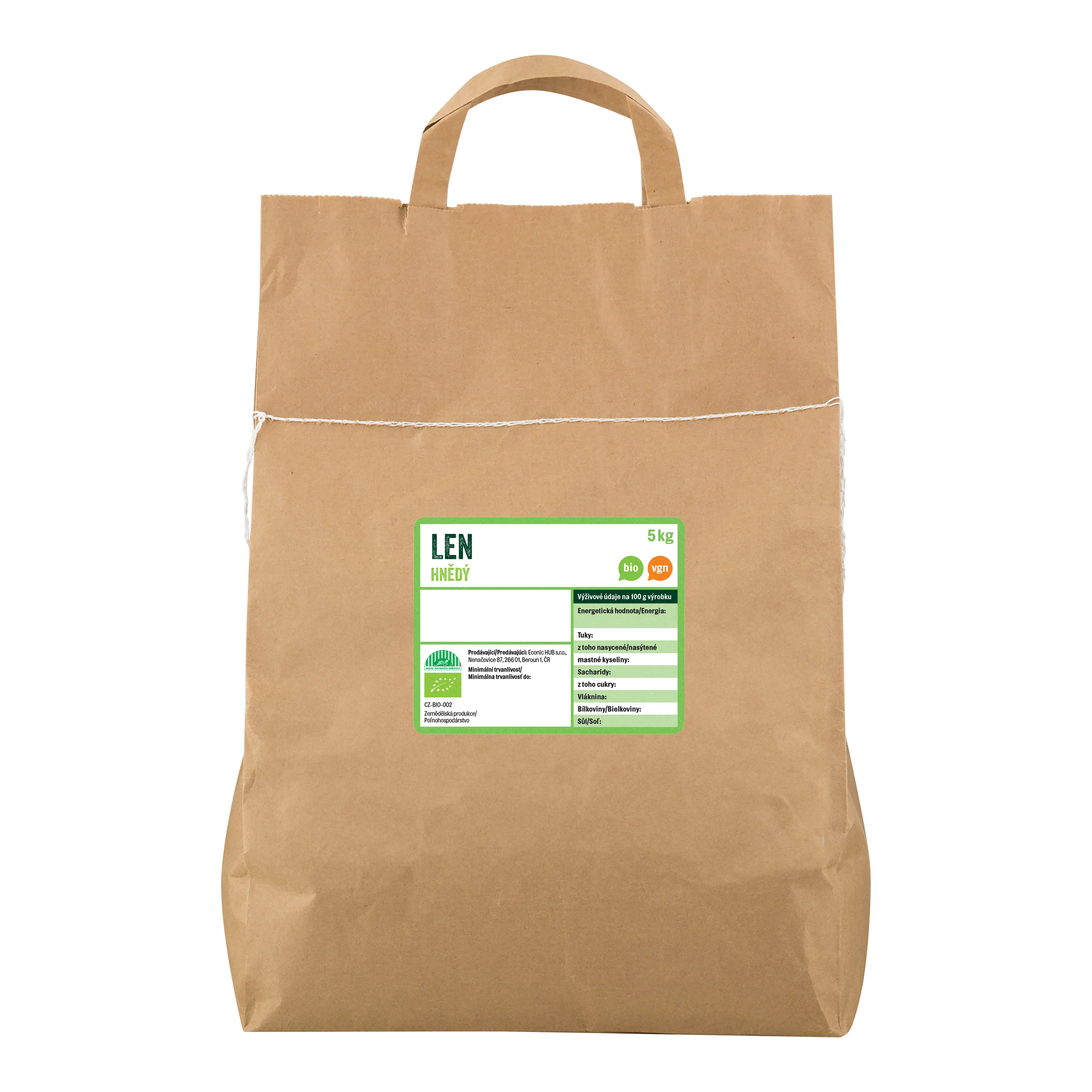 Len hnědý 5 kg BIO COUNTRY LIFE