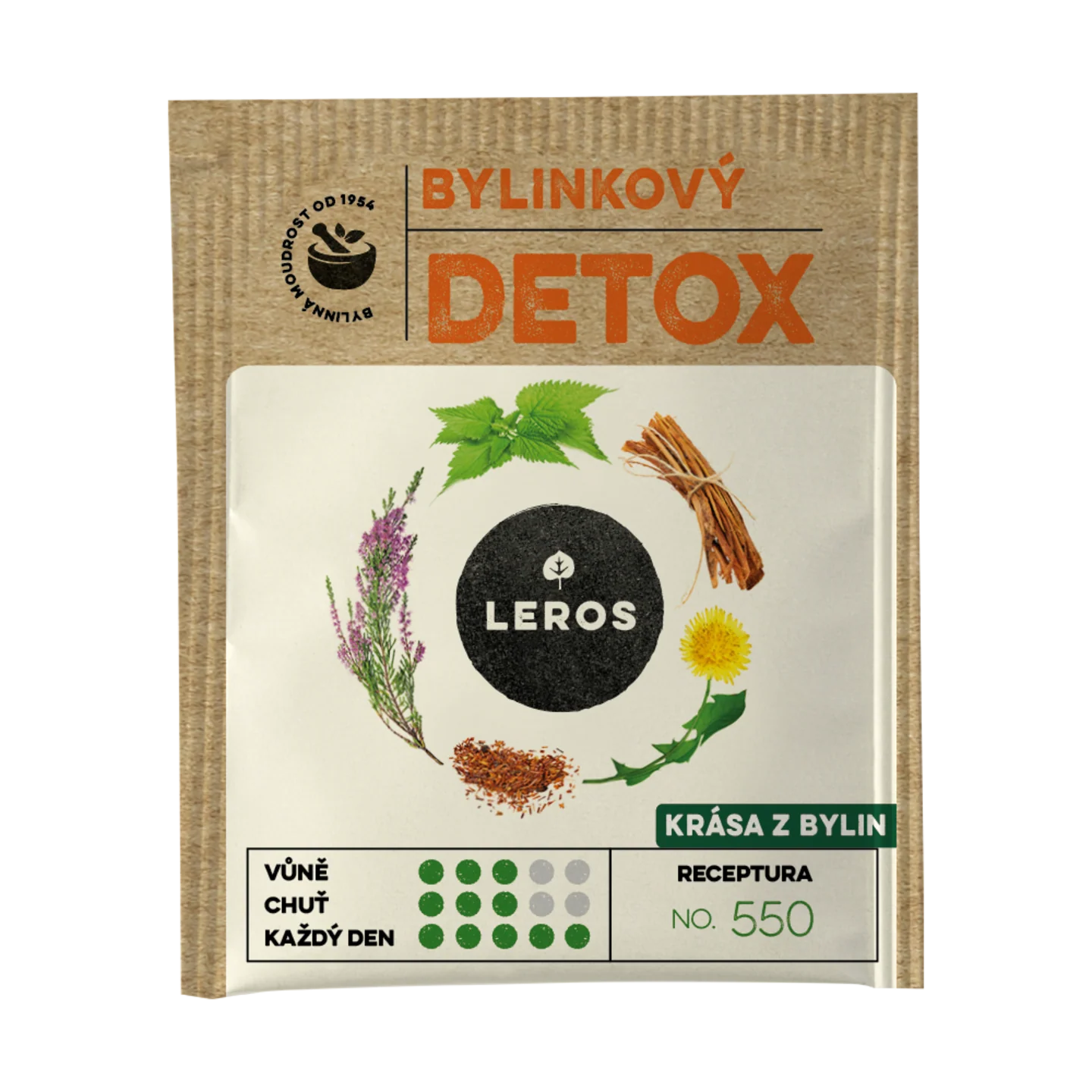LEROS Bylinný čaj Bylinkový detox - nálev. sáčky (20 x 1,5 g) - Image 2