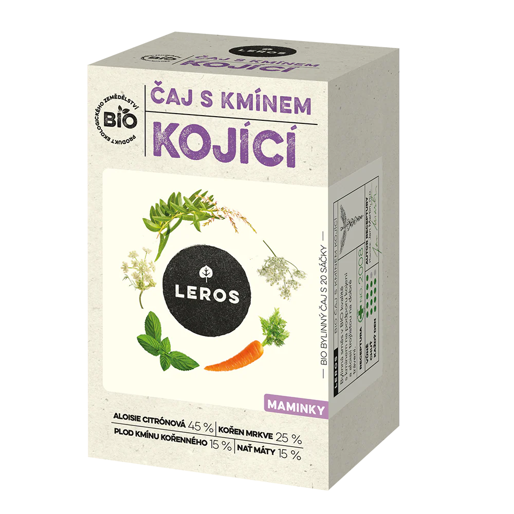 LEROS Čaj s kmínem kojící BIO - nálev. sáčky (20 x 1,8 g)