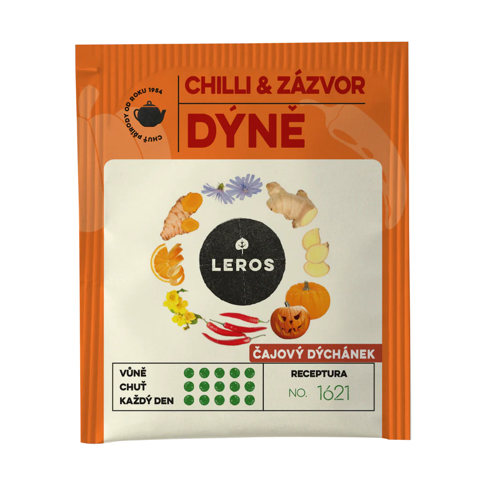 LEROS Čajový dýchánek Chilli, zázvor & dýně - nálev. sáčky (20 x 2 g) - Image 2