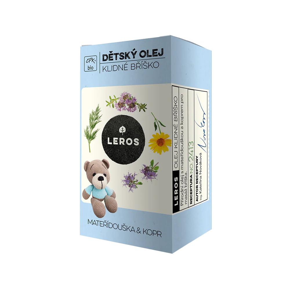 LEROS Dětský olej na klidné bříško BIO (60 ml) - Image 3