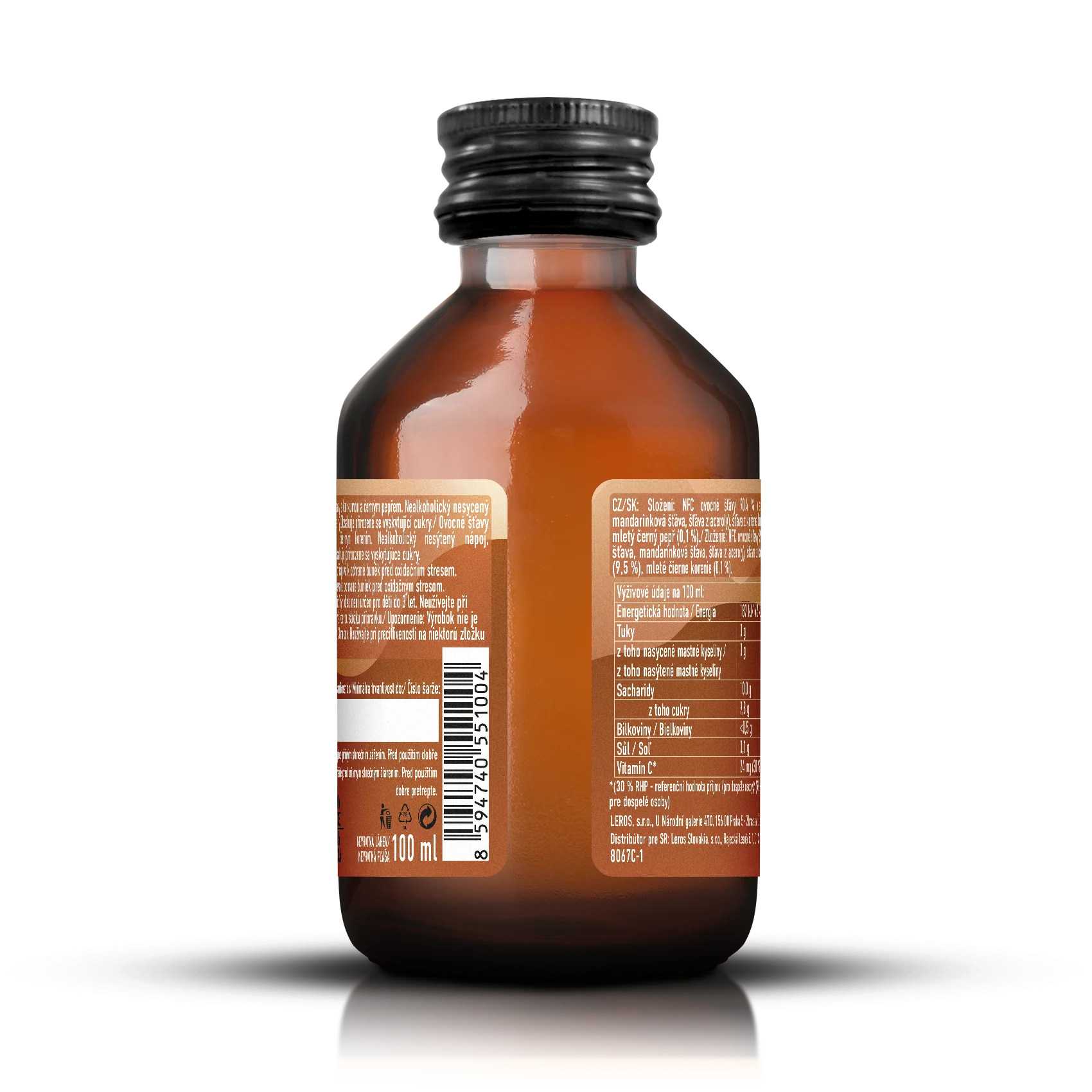 LEROS Healthy booster Kurkuma & Pepř Antioxid shot (100 ml) - Image 2