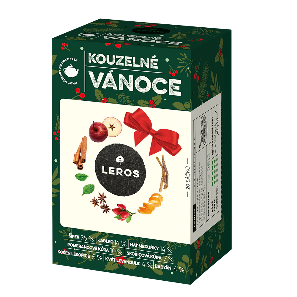 LEROS Ovocný čaj aromatizovaný Kouzelné Vánoce - nálev. sáčky (20 x 2 g)
