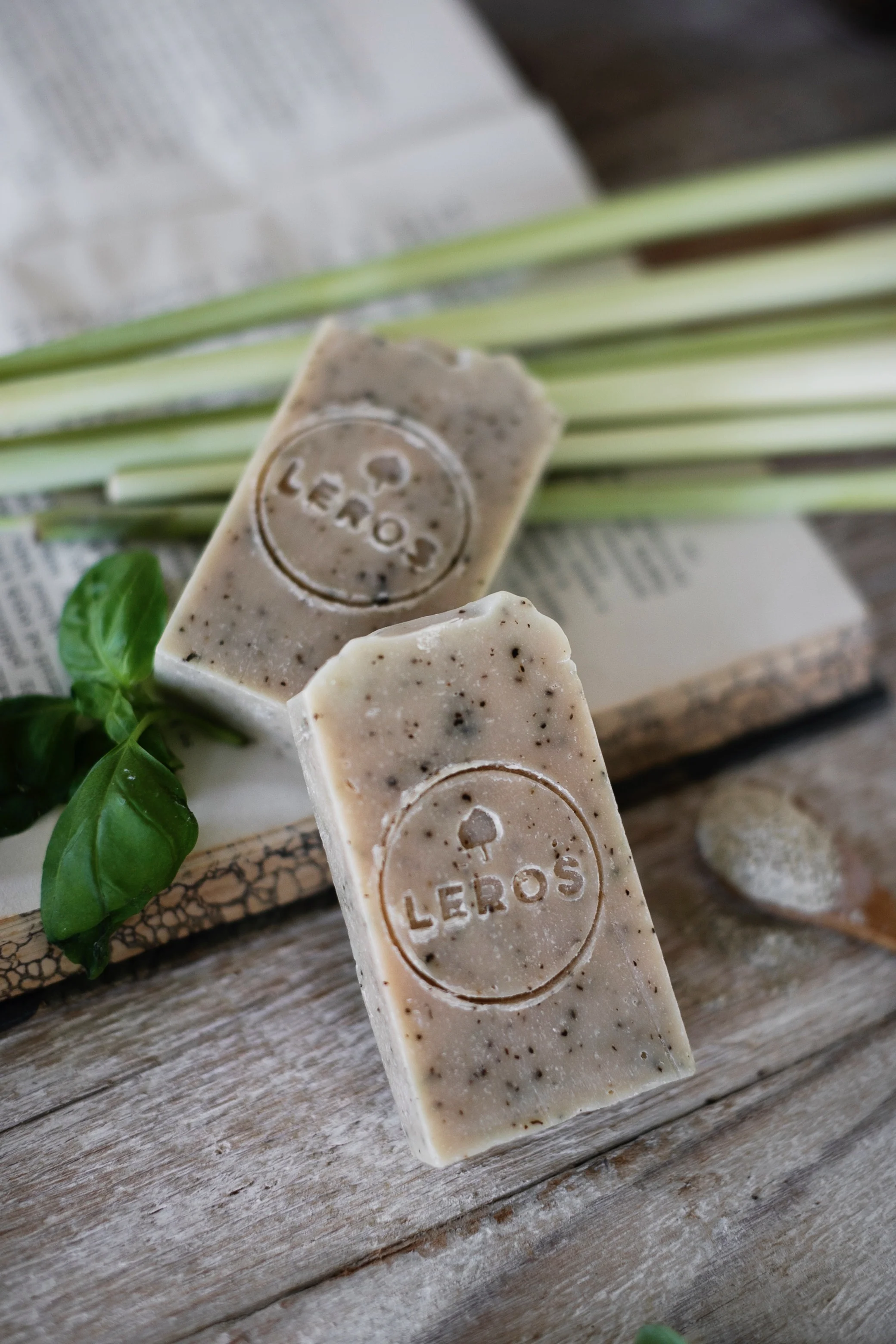 LEROS Pečující mýdlo (90 g) - Bazalka & verbena - Image 5