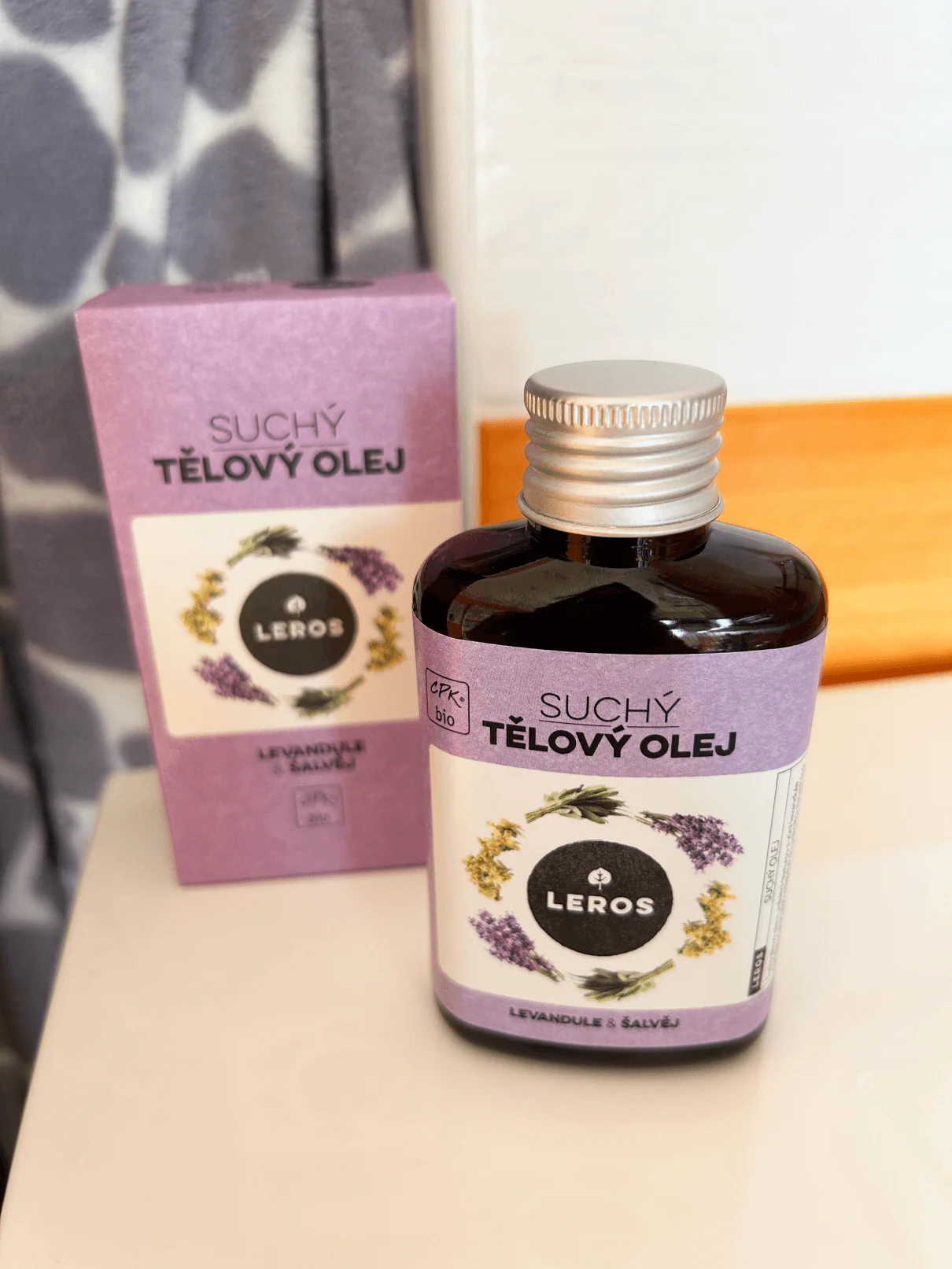 LEROS Suchý tělový olej BIO (100 ml) - Levandule & šalvěj - Image 8