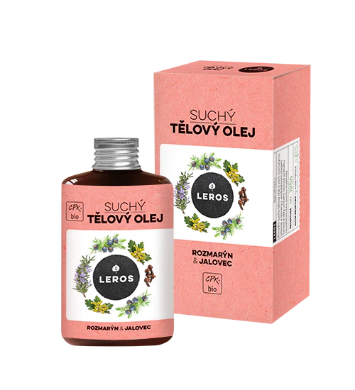 LEROS Suchý tělový olej BIO (100 ml) - Rozmarýn & jalovec