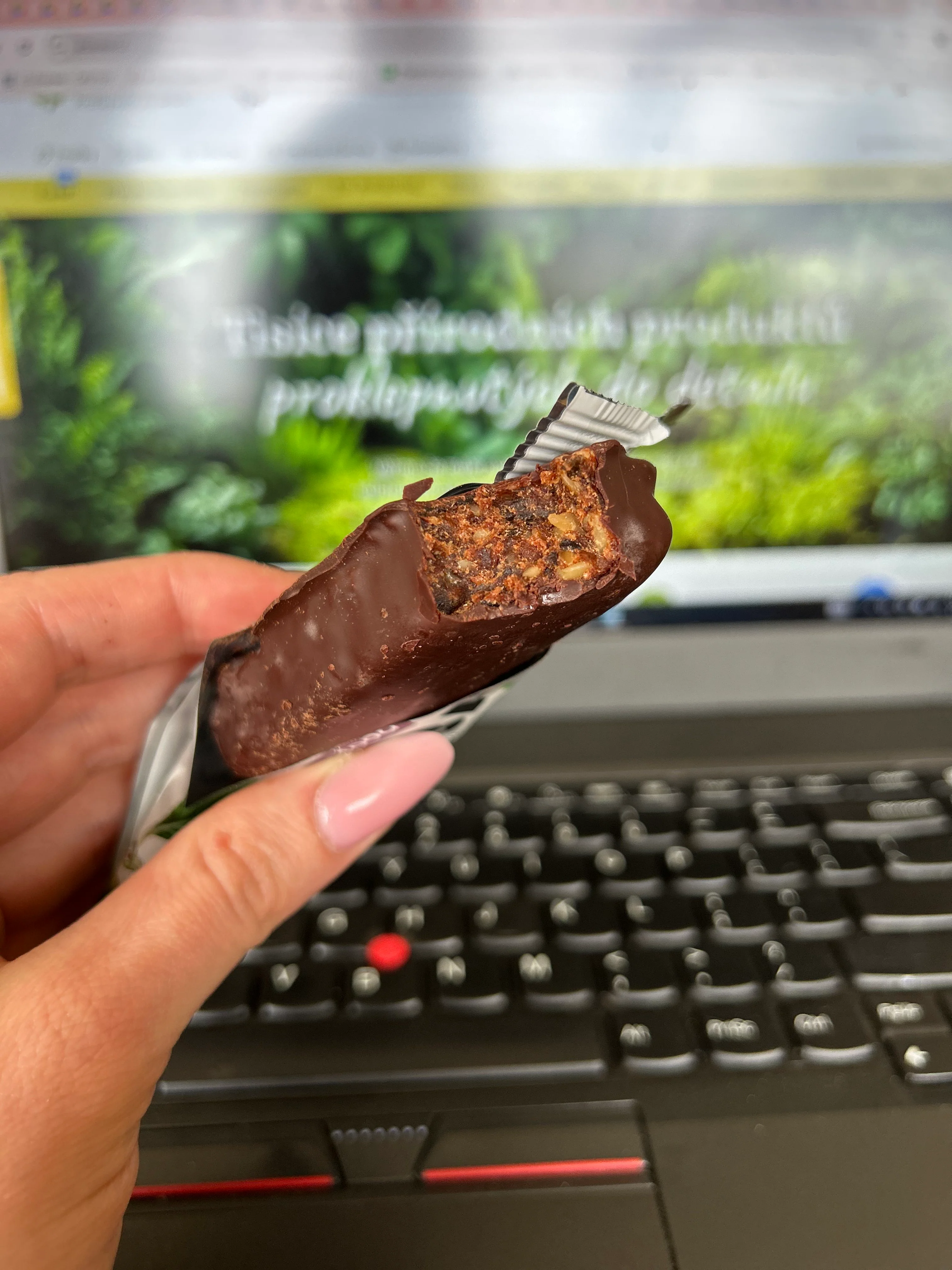 Lifefood Tyčinka Lifebar InChoco švestková RAW BIO (40 g) - Image 3