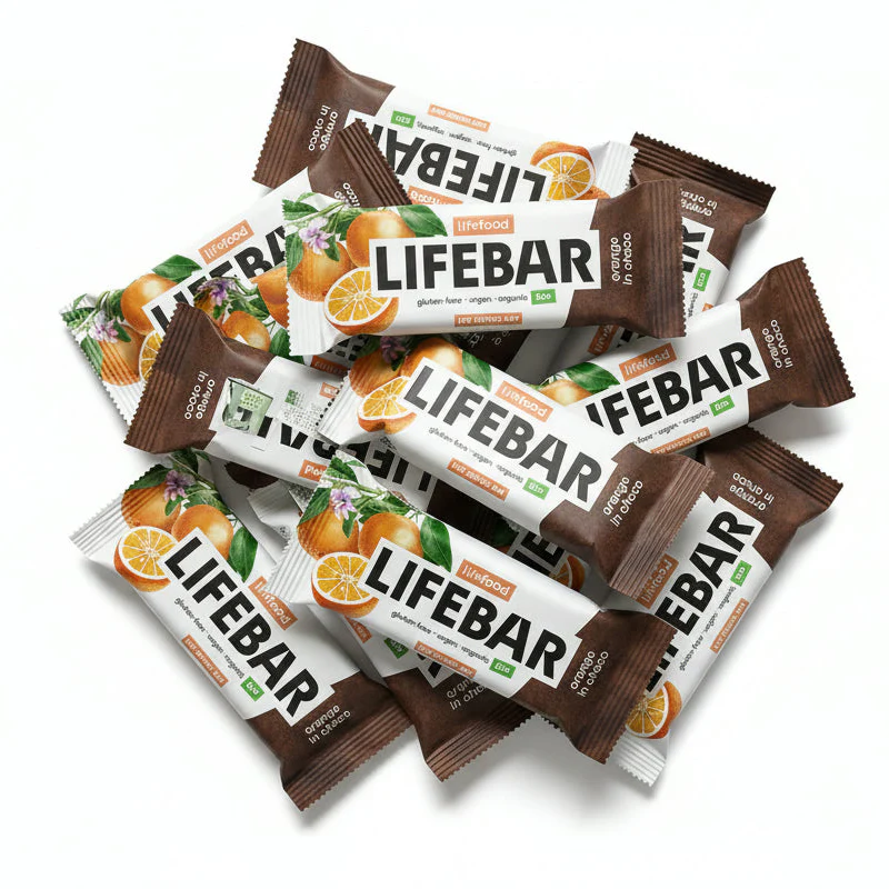 Lifefood Zvýhodněná sada 13 + 2 tyčinky zdarma - Lifebar InChoco pomerančová RAW BIO (15 x 40 g) - Image 2