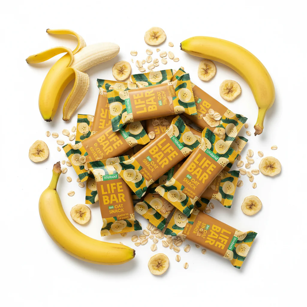 Lifefood Zvýhodněná sada 13 + 2 tyčinky zdarma - Lifebar Oat Snack Banana Dream BIO (15 x 40 g)