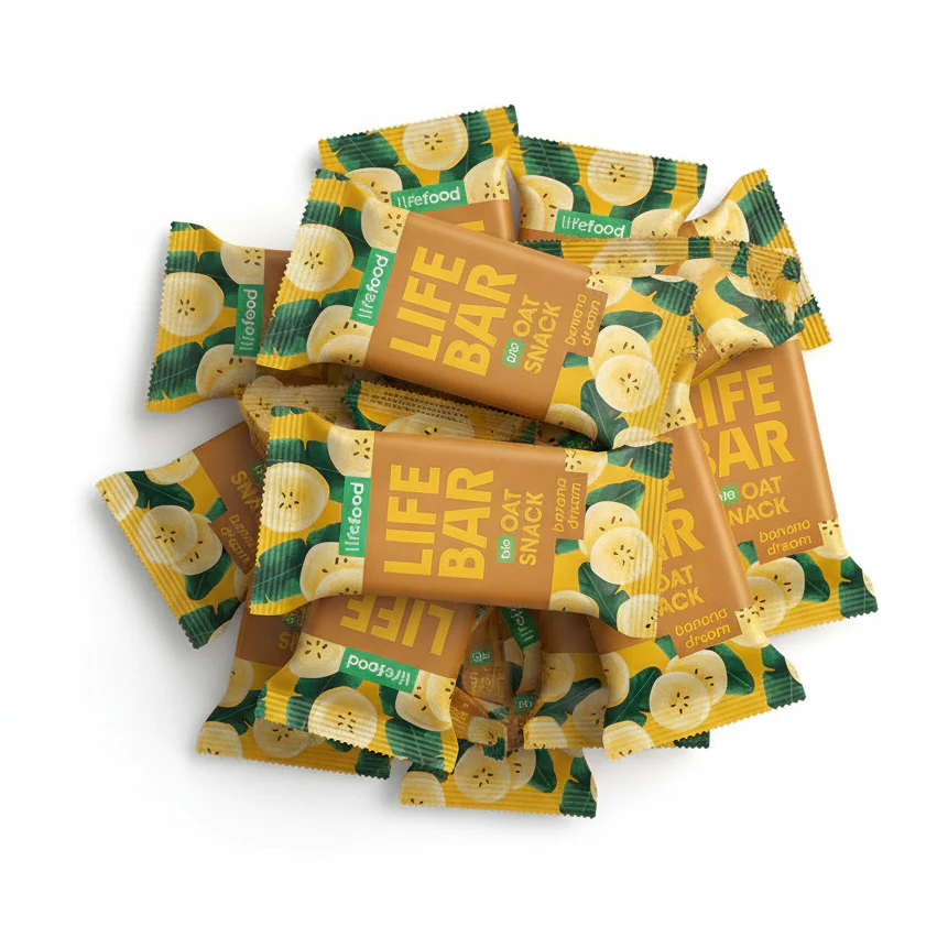 Lifefood Zvýhodněná sada 13 + 2 tyčinky zdarma - Lifebar Oat Snack Banana Dream BIO (15 x 40 g) - Image 2