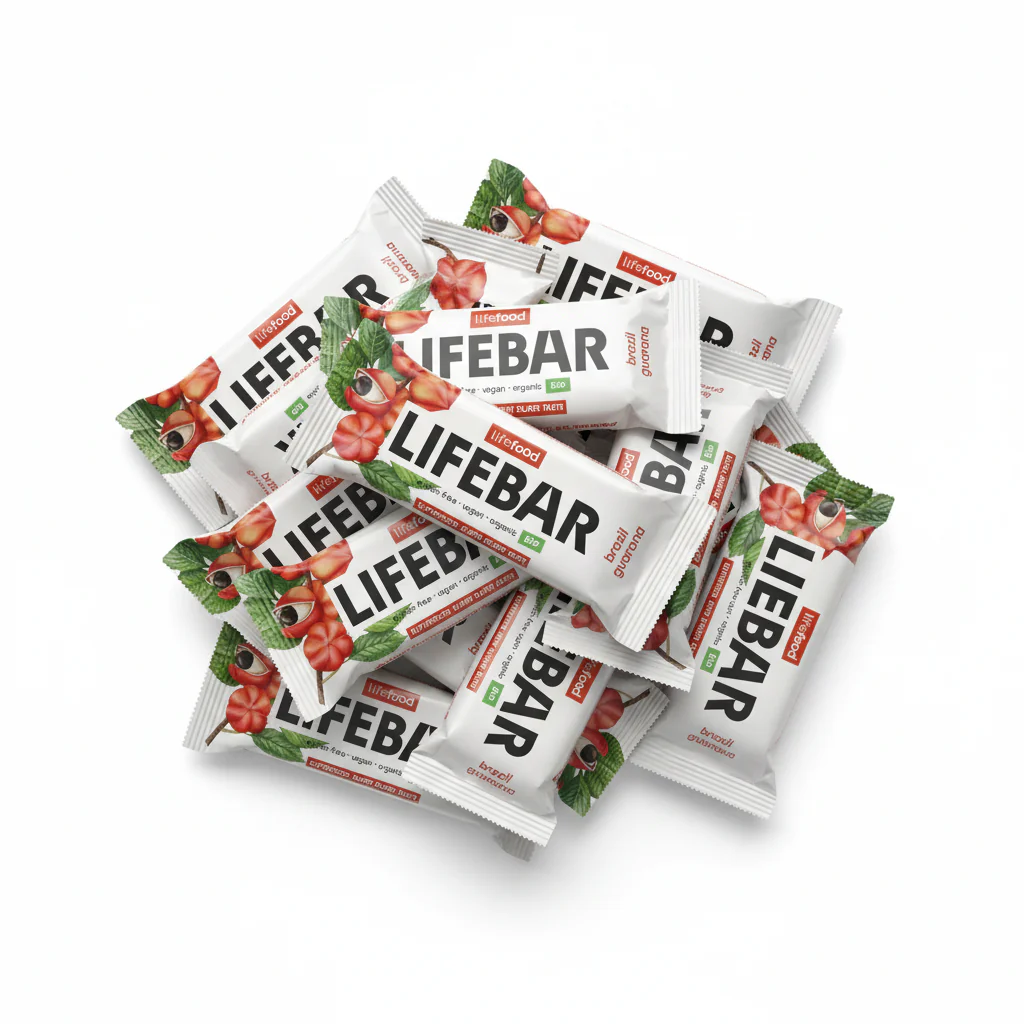 Lifefood Zvýhodněná sada 13 + 2 tyčinky zdarma - Lifebar s para ořechy a guaranou BIO (15 x 40 g) - Image 2