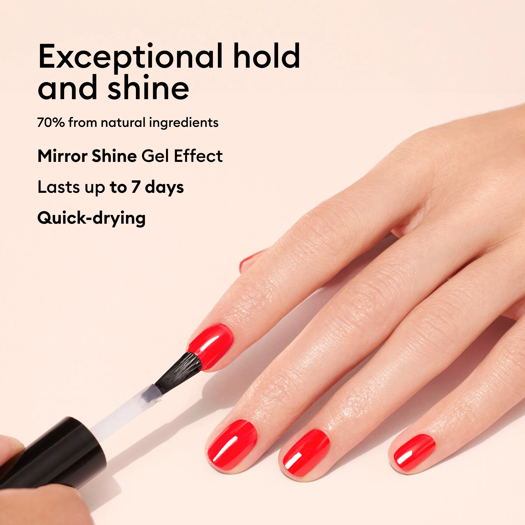 Manucurist Green schnoucí lak na nehty vrchní - Gel Like Top Coat (15 ml) - Image 3