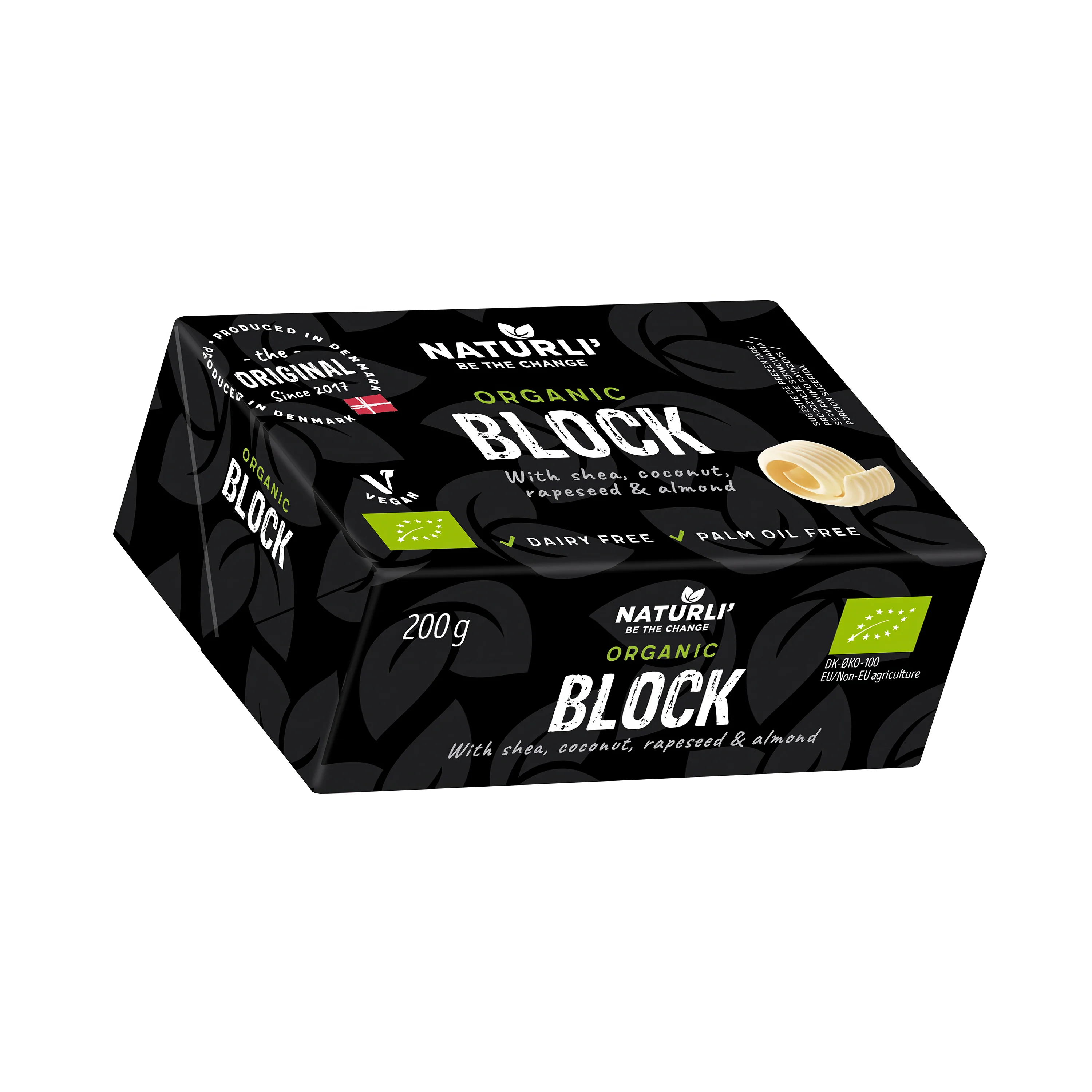 Margarín rostlinný v kostce 200 g BIO   NATURLI - Image 2