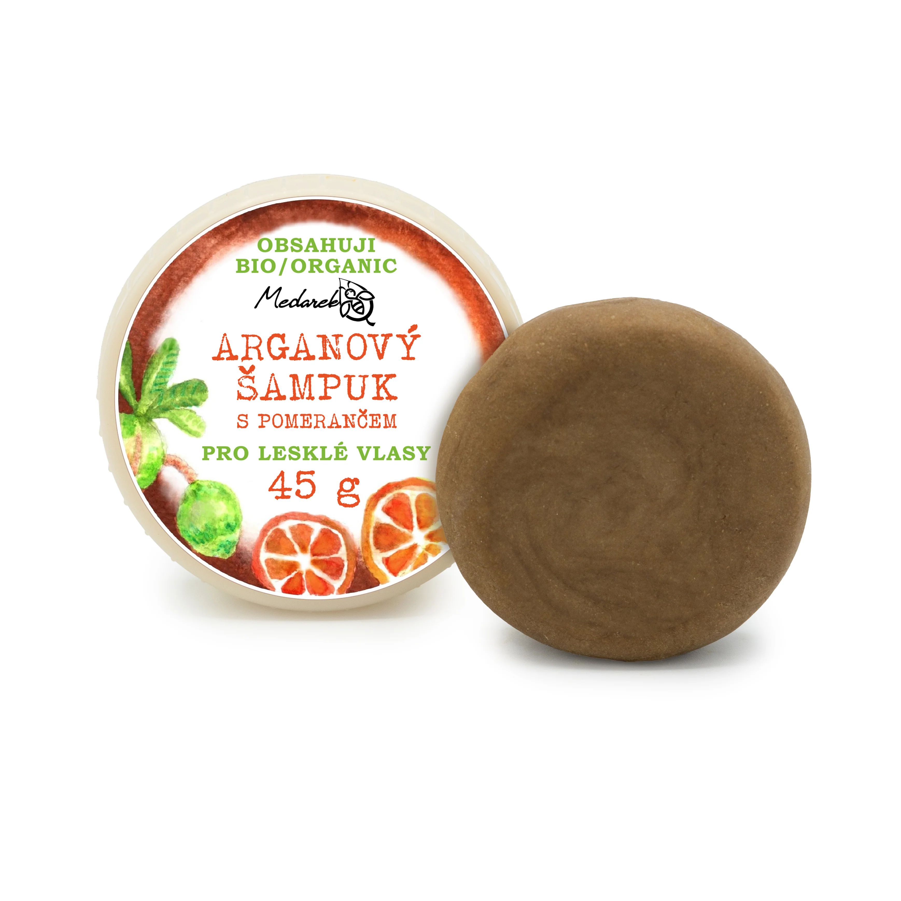 Medarek Arganový šampuk s pomerančem (45 g)