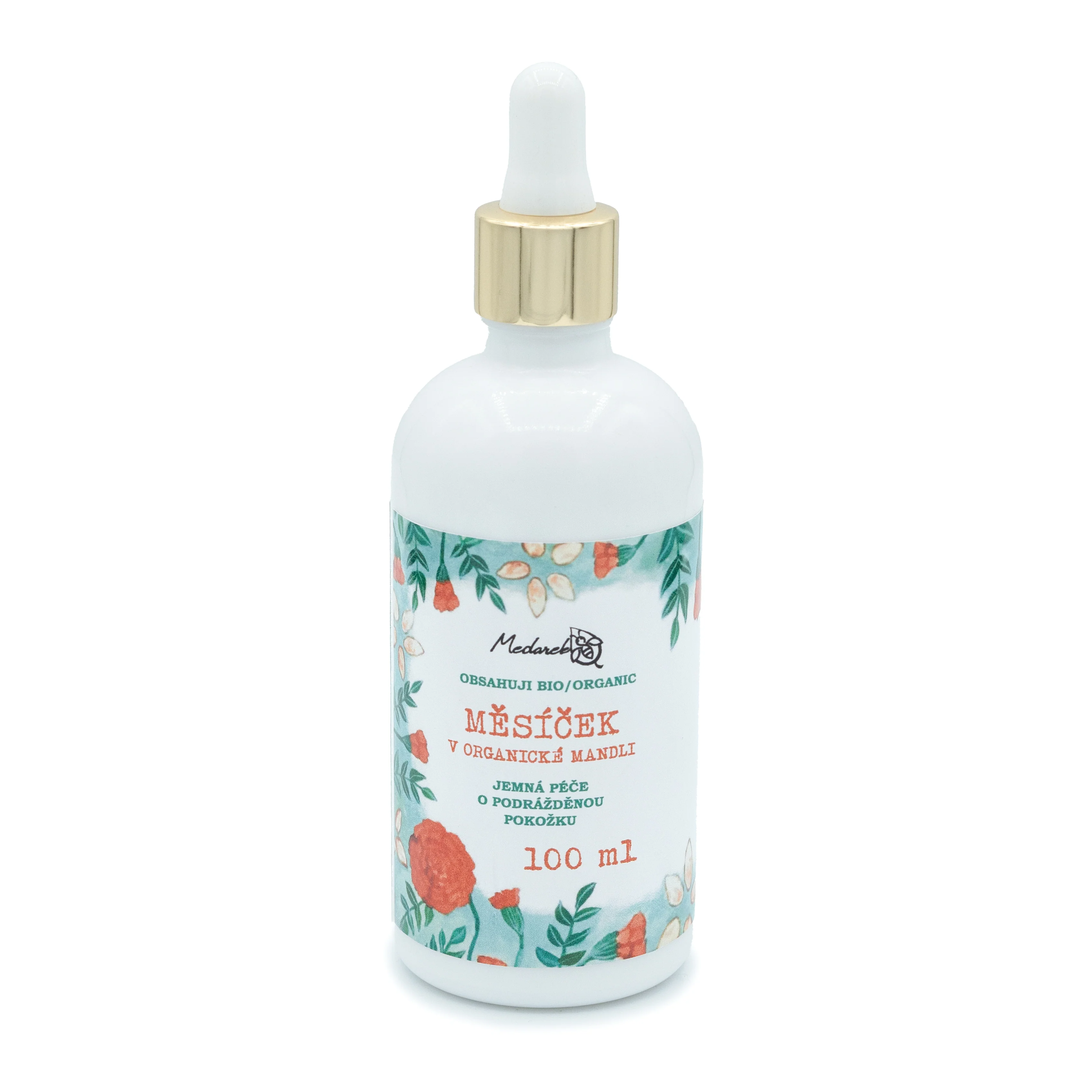 Medarek Měsíček v organické mandli (100 ml)