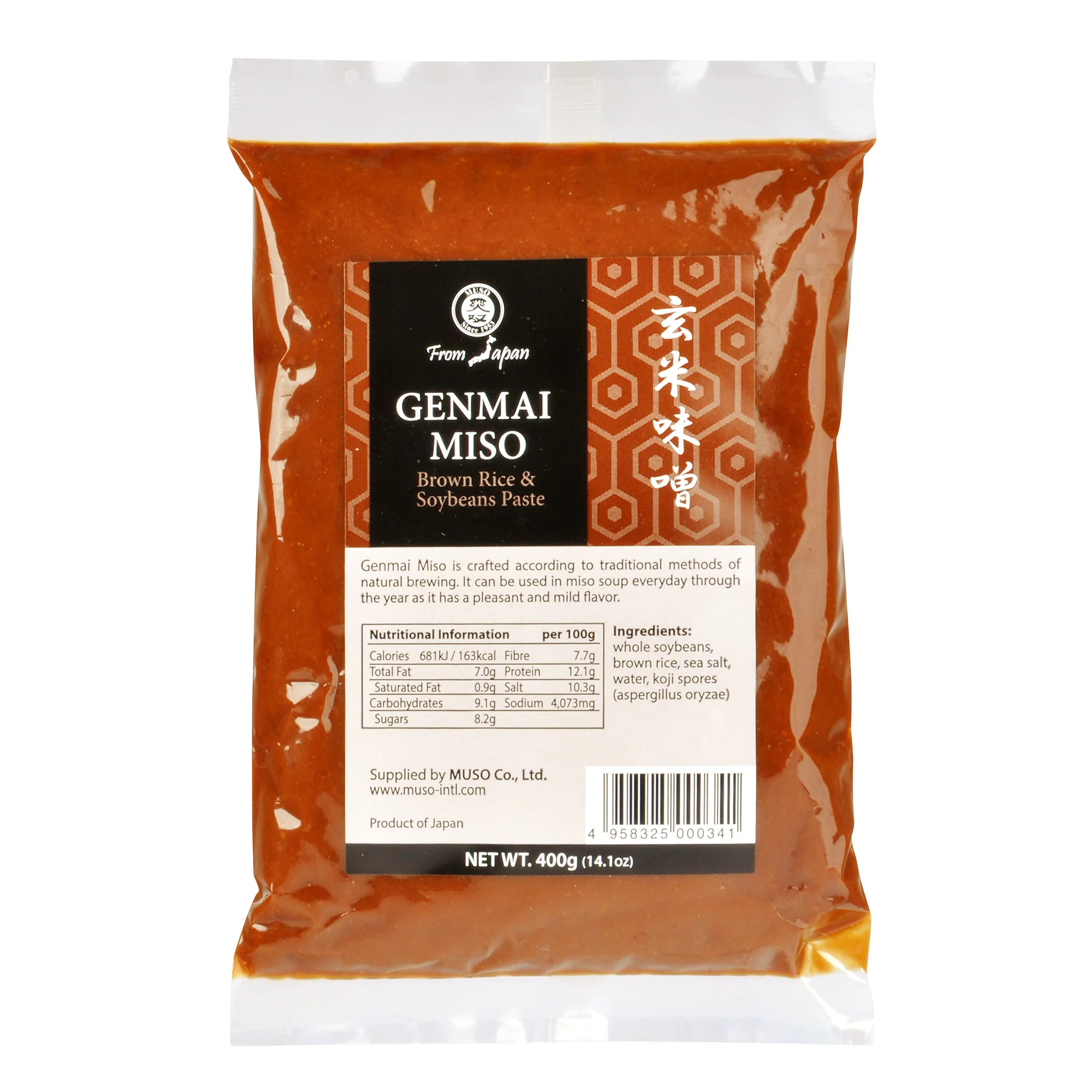 Muso Miso genmai hnědá rýže (400 g)