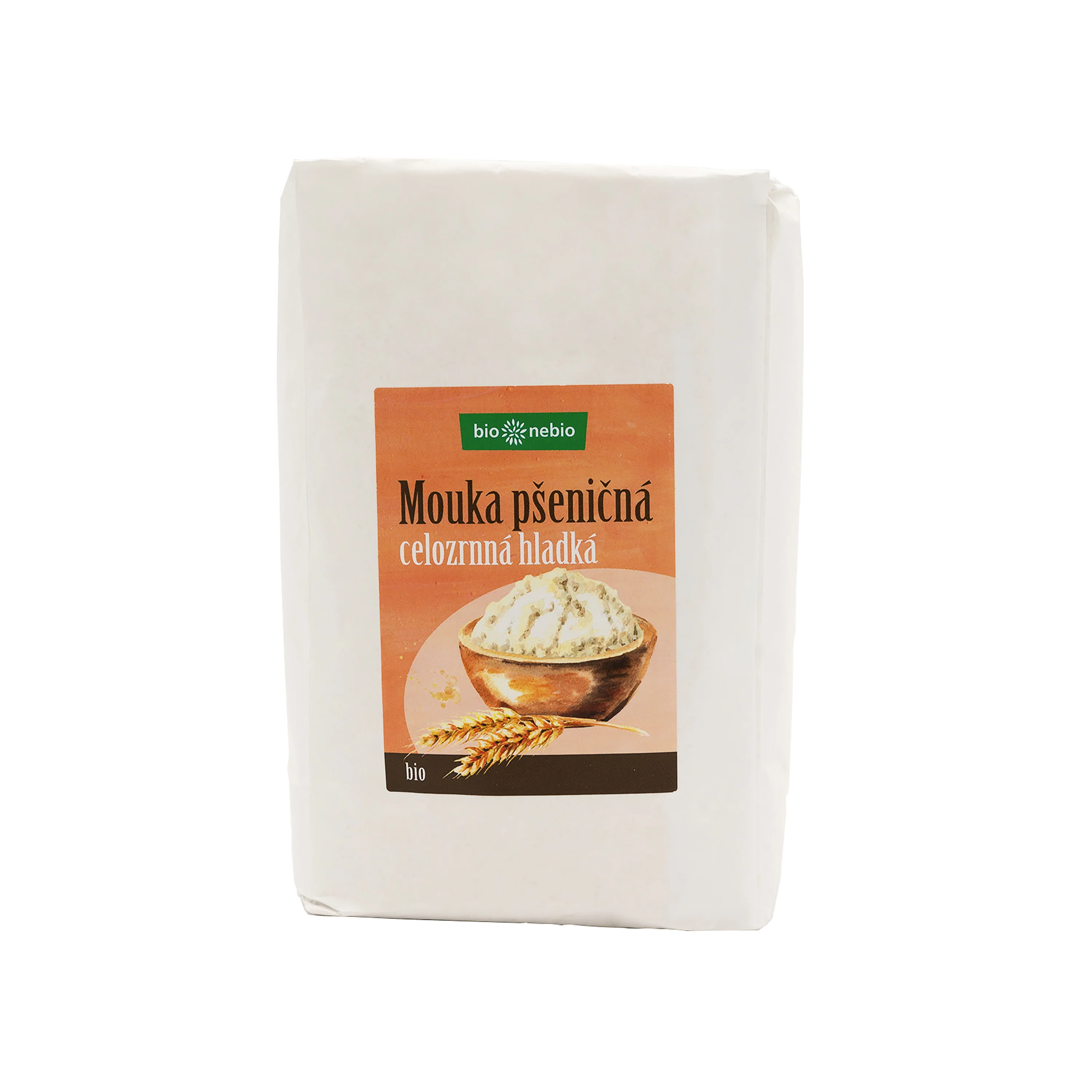 Mouka pšeničná celozrnná hladká 1 kg BIO   BIO NEBIO