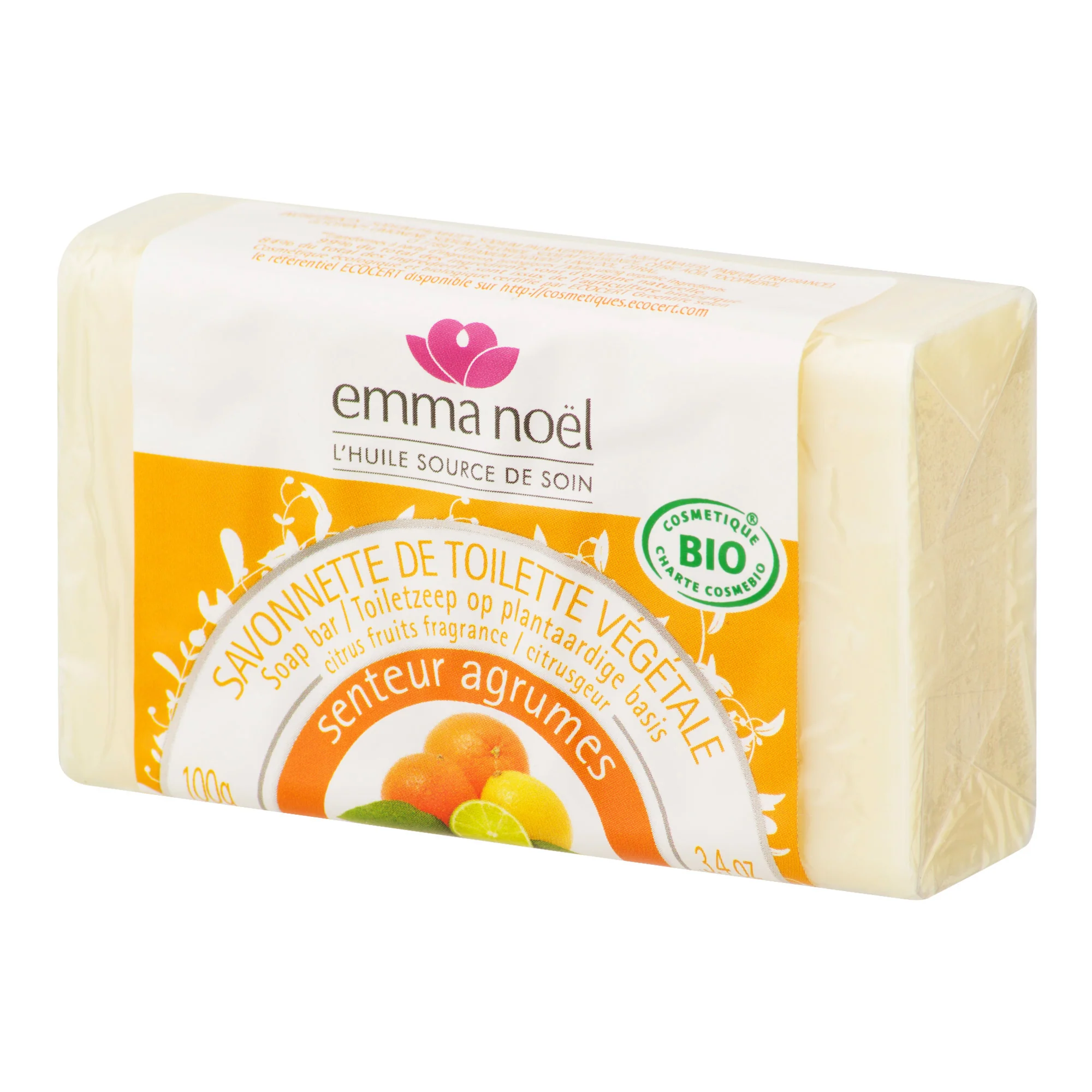 Mýdlo rostlinné citrus 100 g BIO EMMA NOËL - Image 2