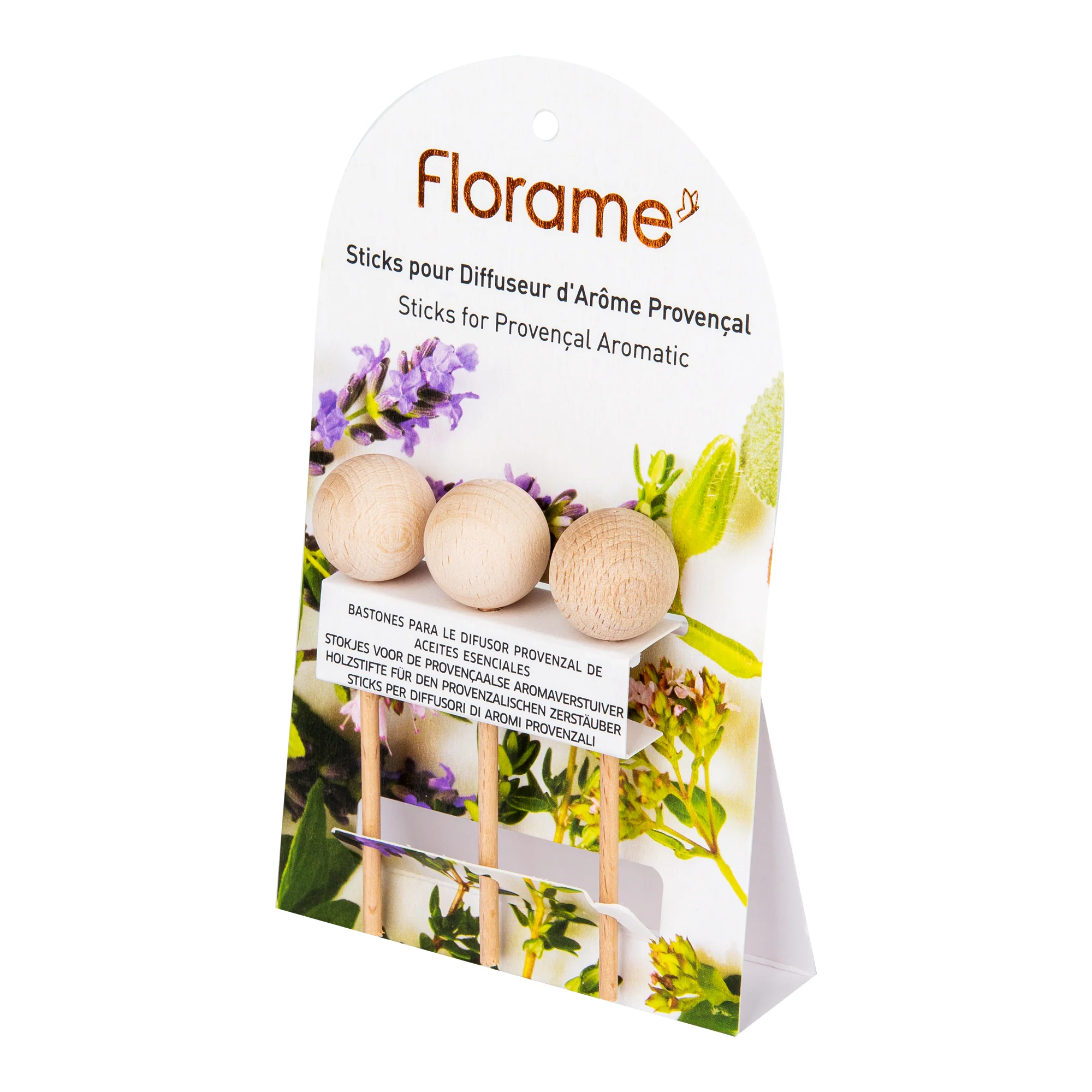 Náhradní tyčinky pro difuzér provensálský dřevěný 3 ks   FLORAME - Image 2
